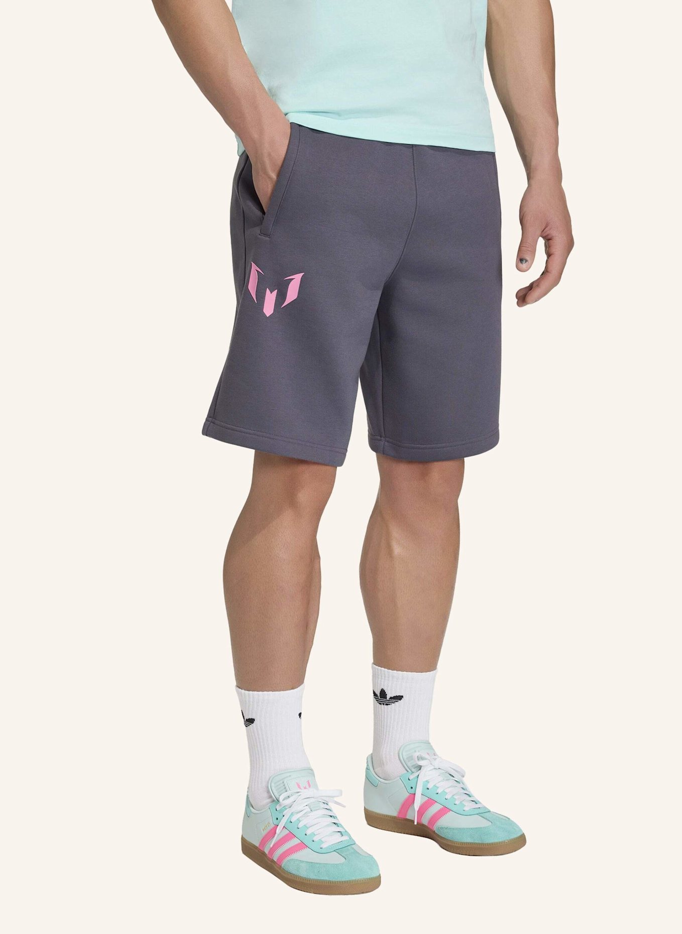 adidas MESSI SHORTS: LILA