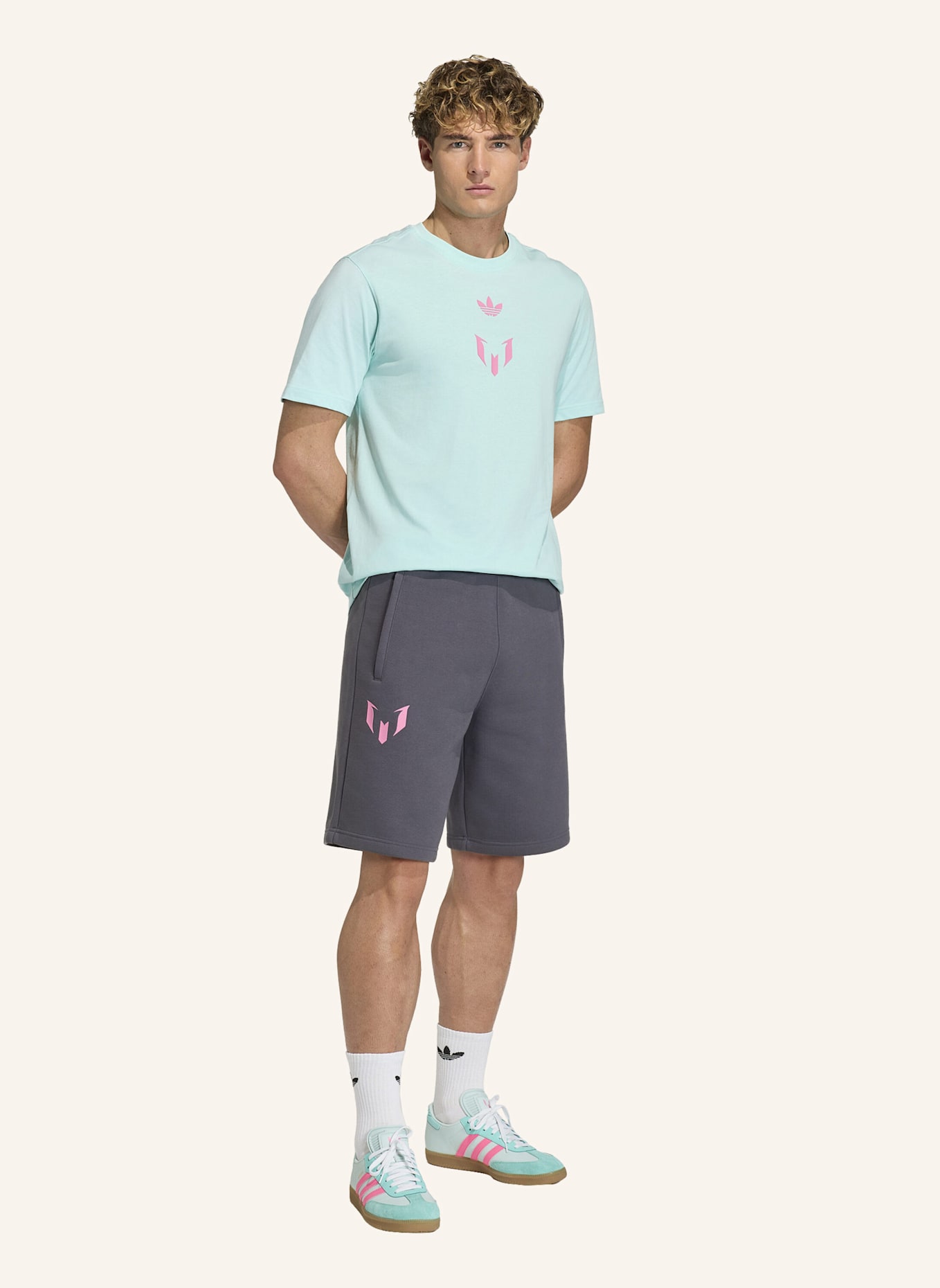 adidas MESSI SHORTS: LILA