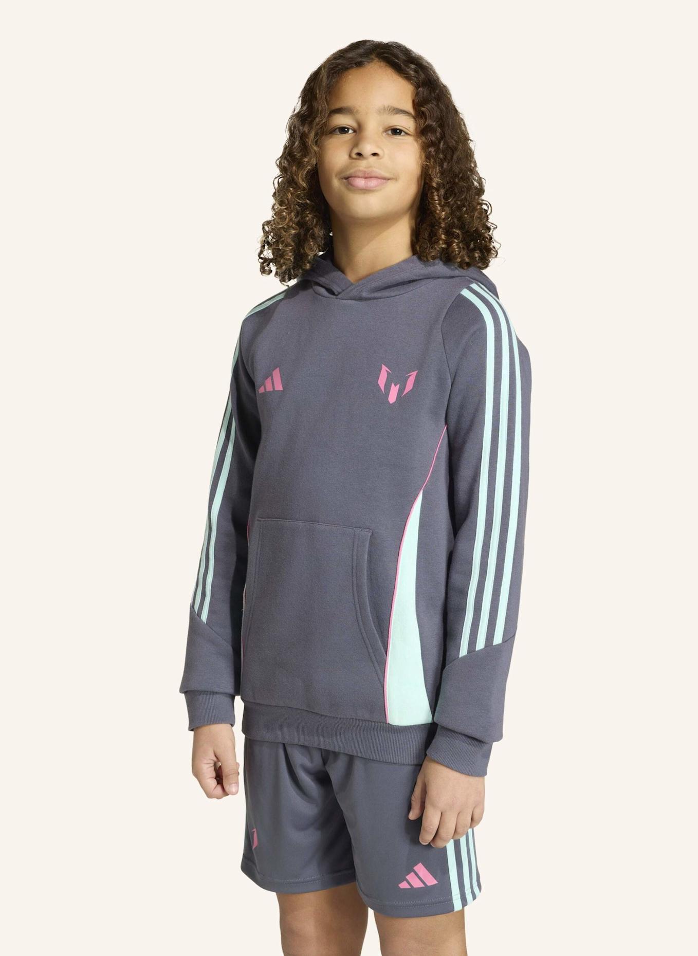 adidas MESSI KIDS HOODIE: LILA