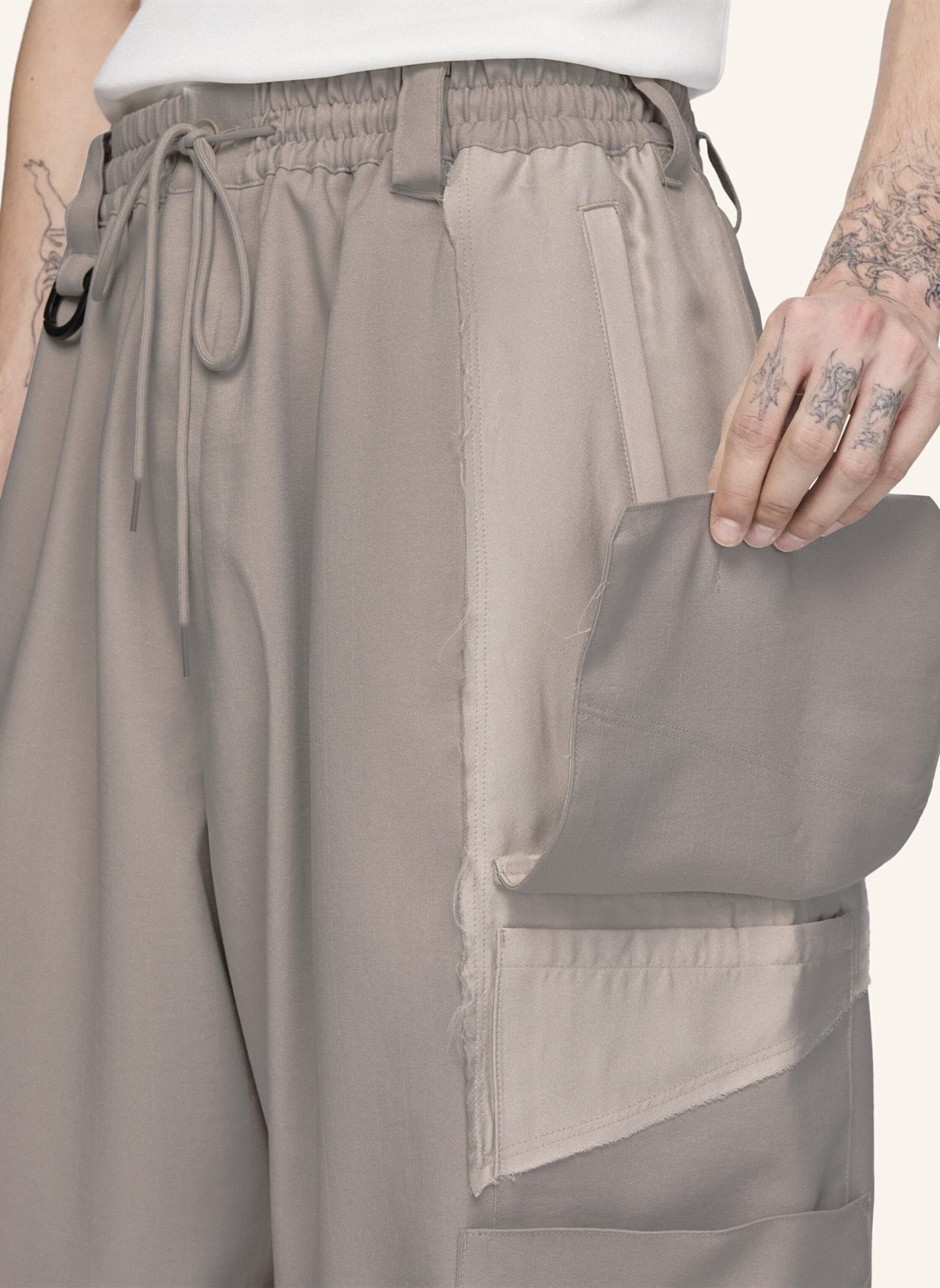 Y-3 Y-3 SPORT UNIFORM STRAIGHT PANTS: BRAUN