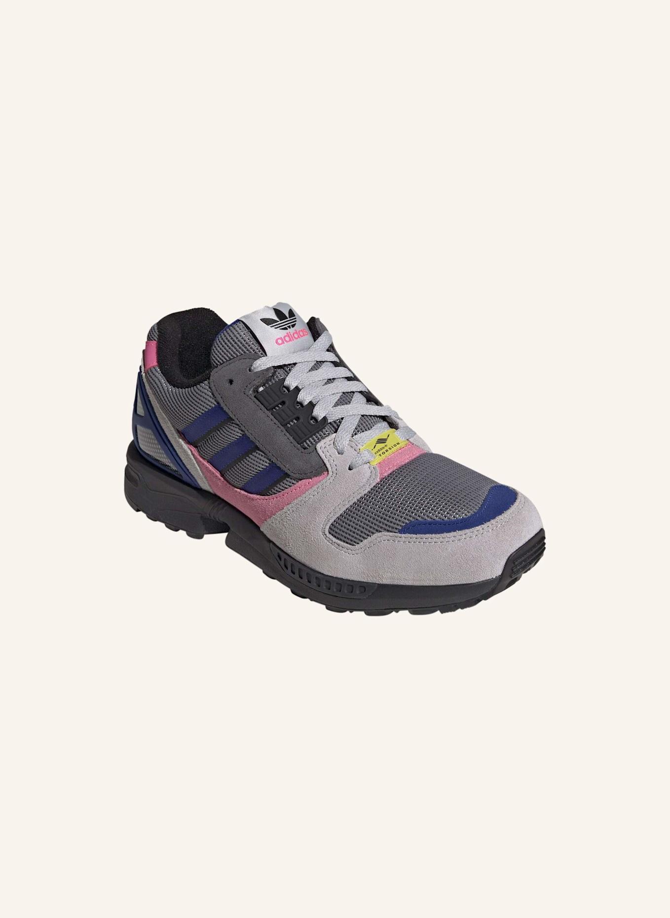 adidas Originals ZX 8000 SCHUH: GRAU/ BLAU/ ROSA