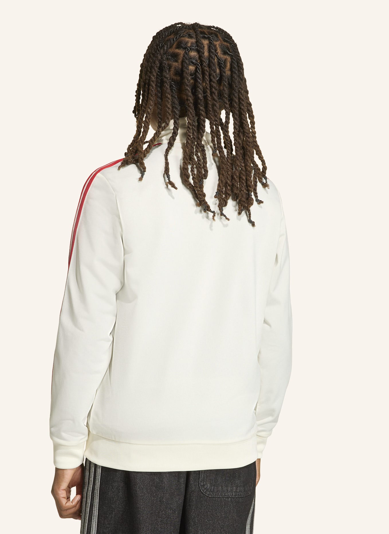 adidas Originals FIREBIRD HEART ORIGINALS JACKE, LOCKER GESCHNITTEN: WEISS/ ROT