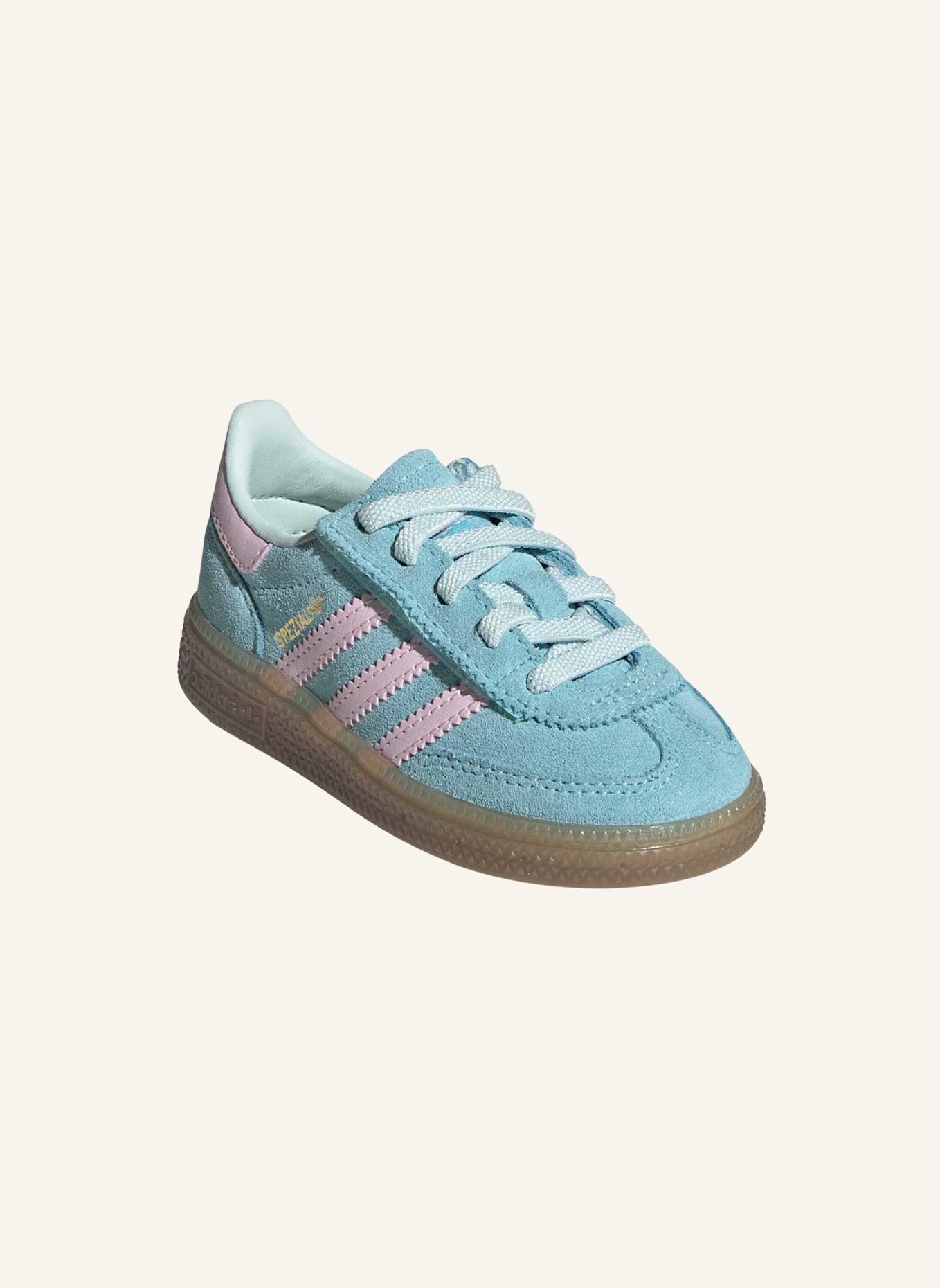 adidas Originals HANDBALL SPEZIAL COMFORT CLOSURE ELASTIC LACE KIDS SCHUH: GRÜN/ ROSA/ BEIGE