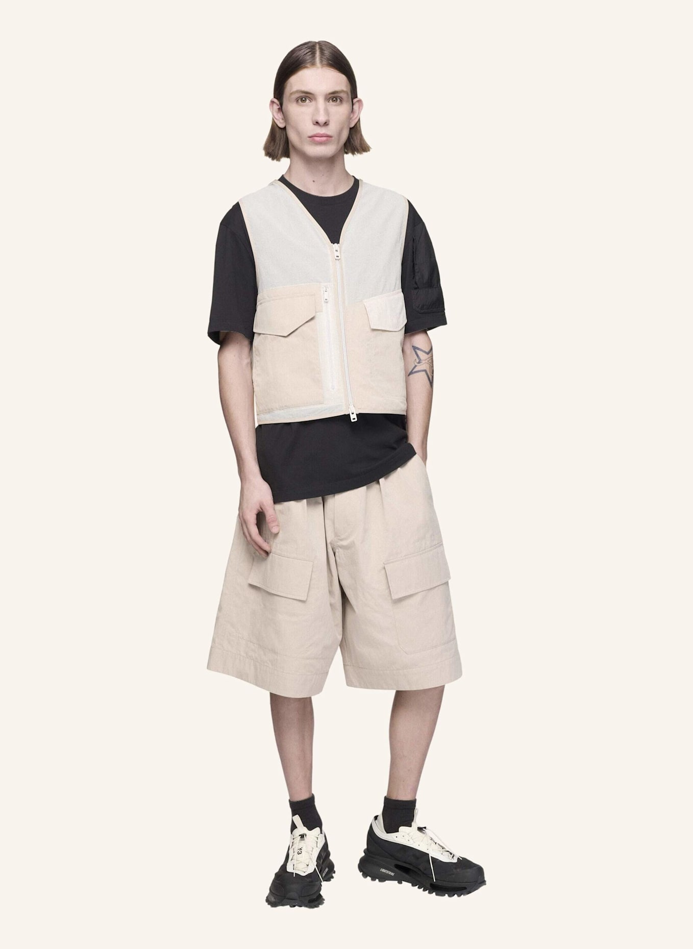 Y-3 Y-3 TACTICAL UTILITY-WESTE: BRAUN