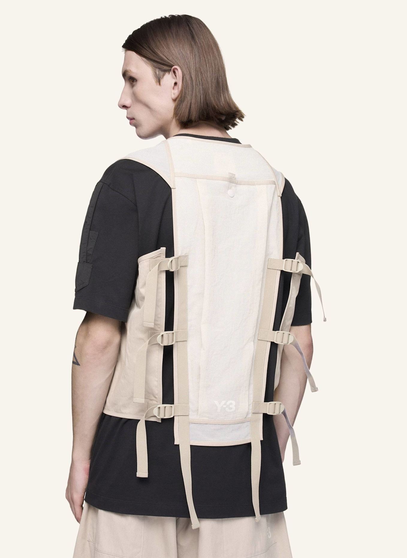Y-3 Y-3 TACTICAL UTILITY-WESTE: BRAUN