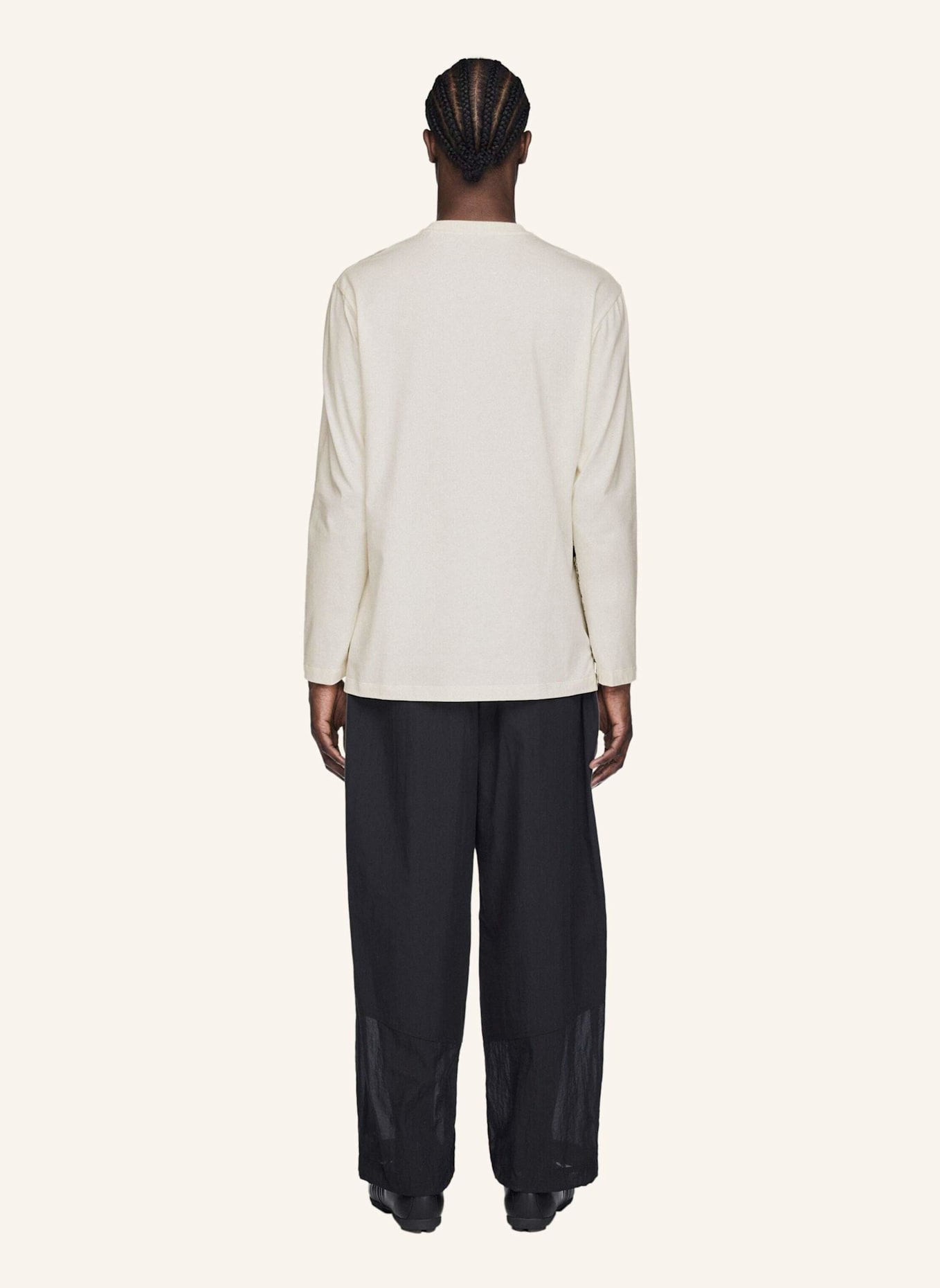 Y-3 Y-3 GFX LANGARMSHIRT: WEISS