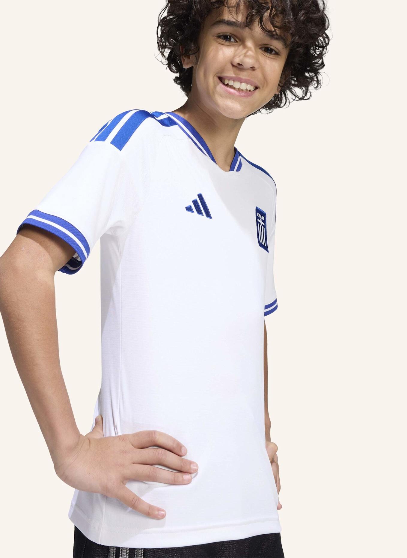 adidas GRIECHENLAND 26 HEIMTRIKOT FÜR KINDER: WEISS