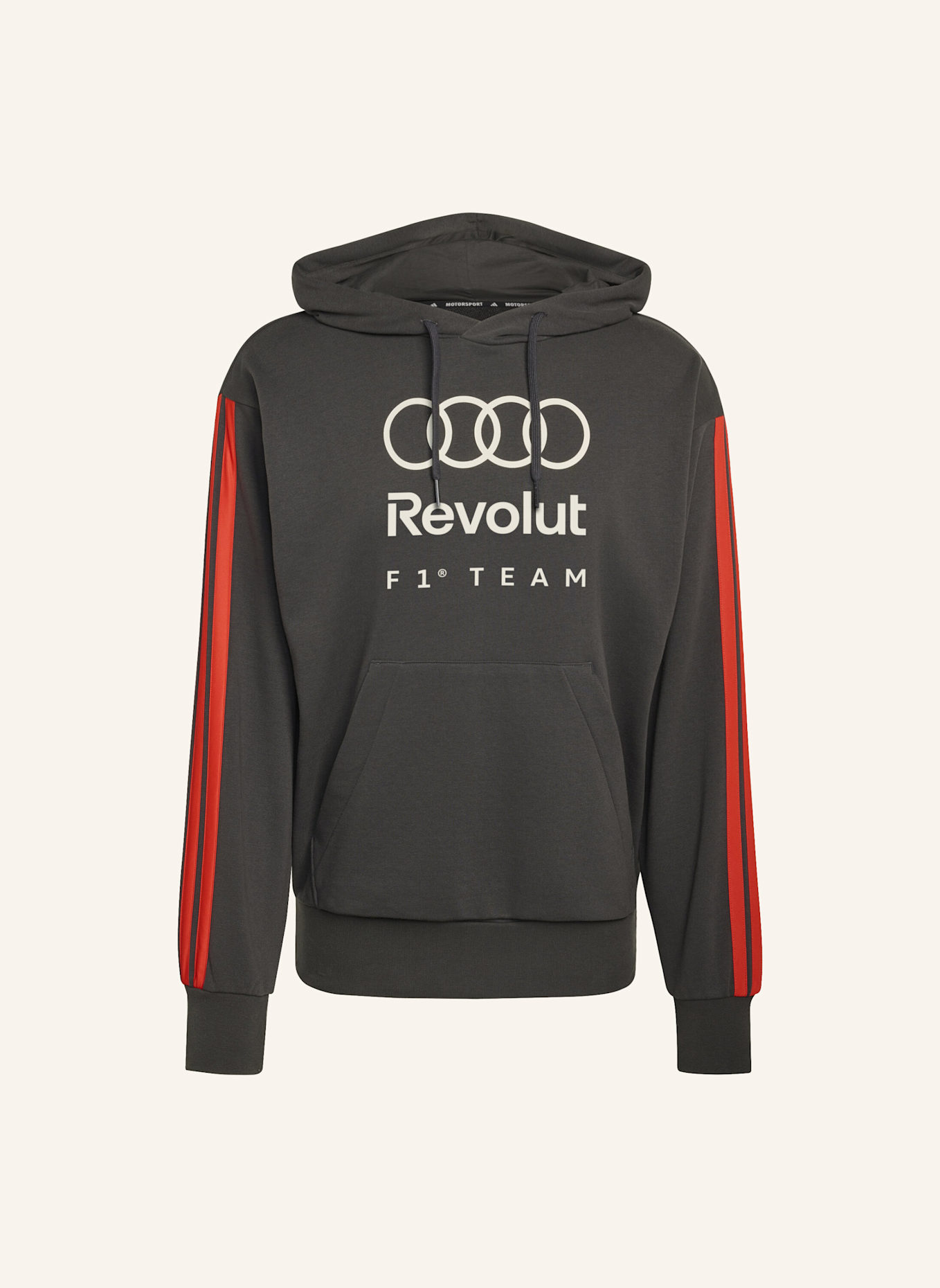 adidas AUDI REVOLUT F1 TEAM DNA FRENCH TERRY HOODIE: SCHWARZ
