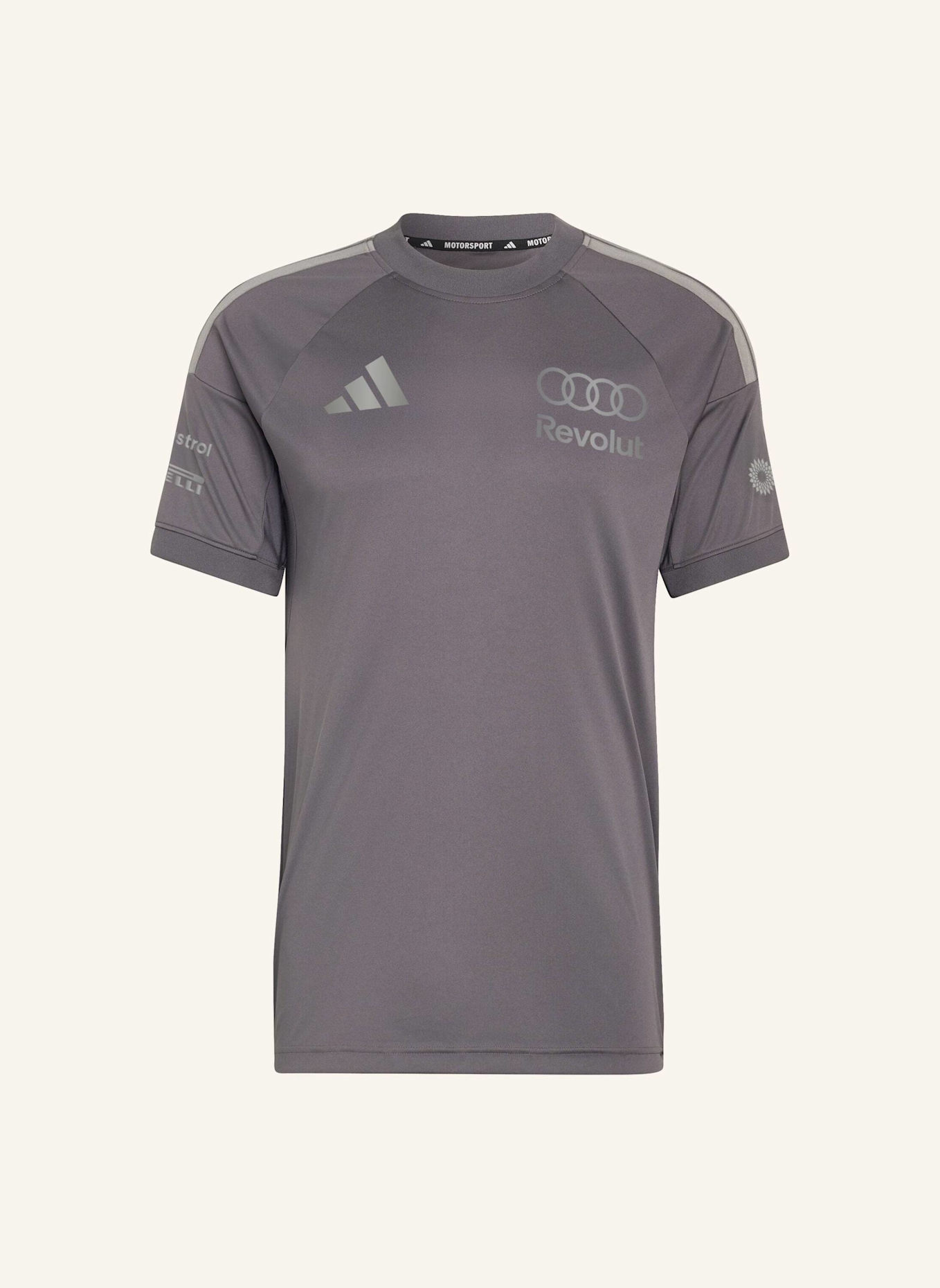 adidas AUDI REVOLUT F1 TEAM DRIVER REPLICA T-SHIRT: GRAU