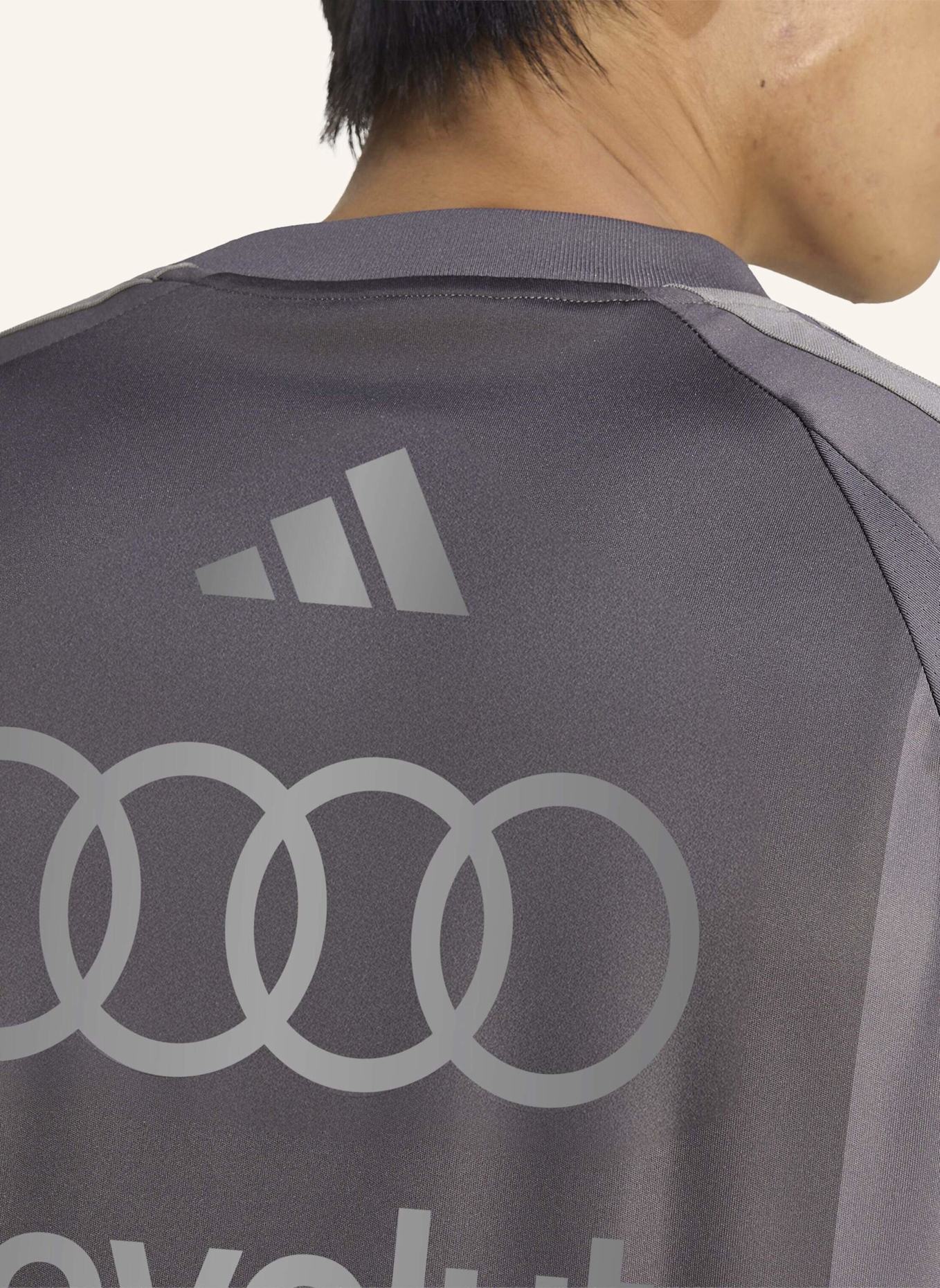 adidas AUDI REVOLUT F1 TEAM DRIVER REPLICA T-SHIRT: GRAU