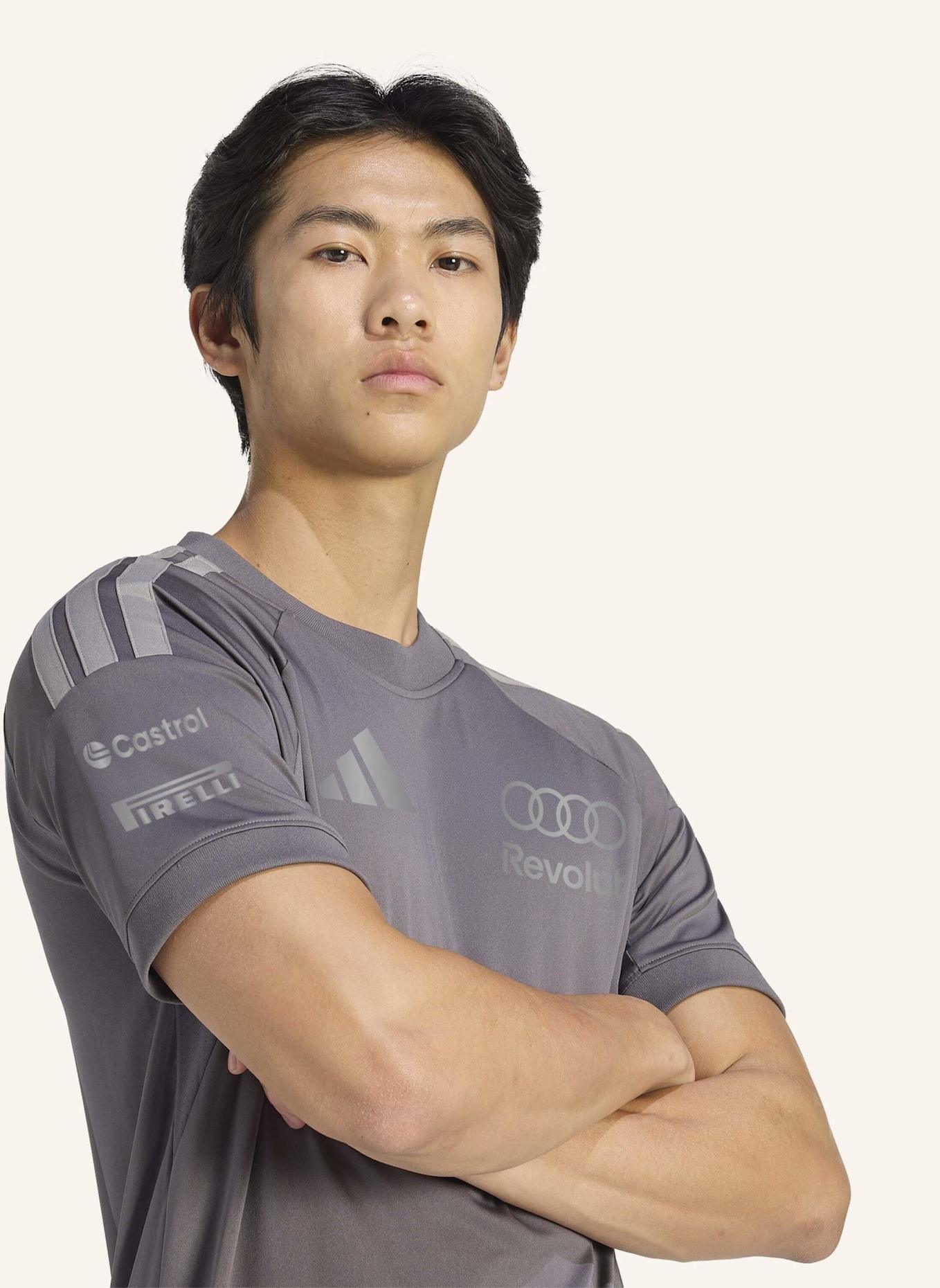 adidas AUDI REVOLUT F1 TEAM DRIVER REPLICA T-SHIRT: GRAU