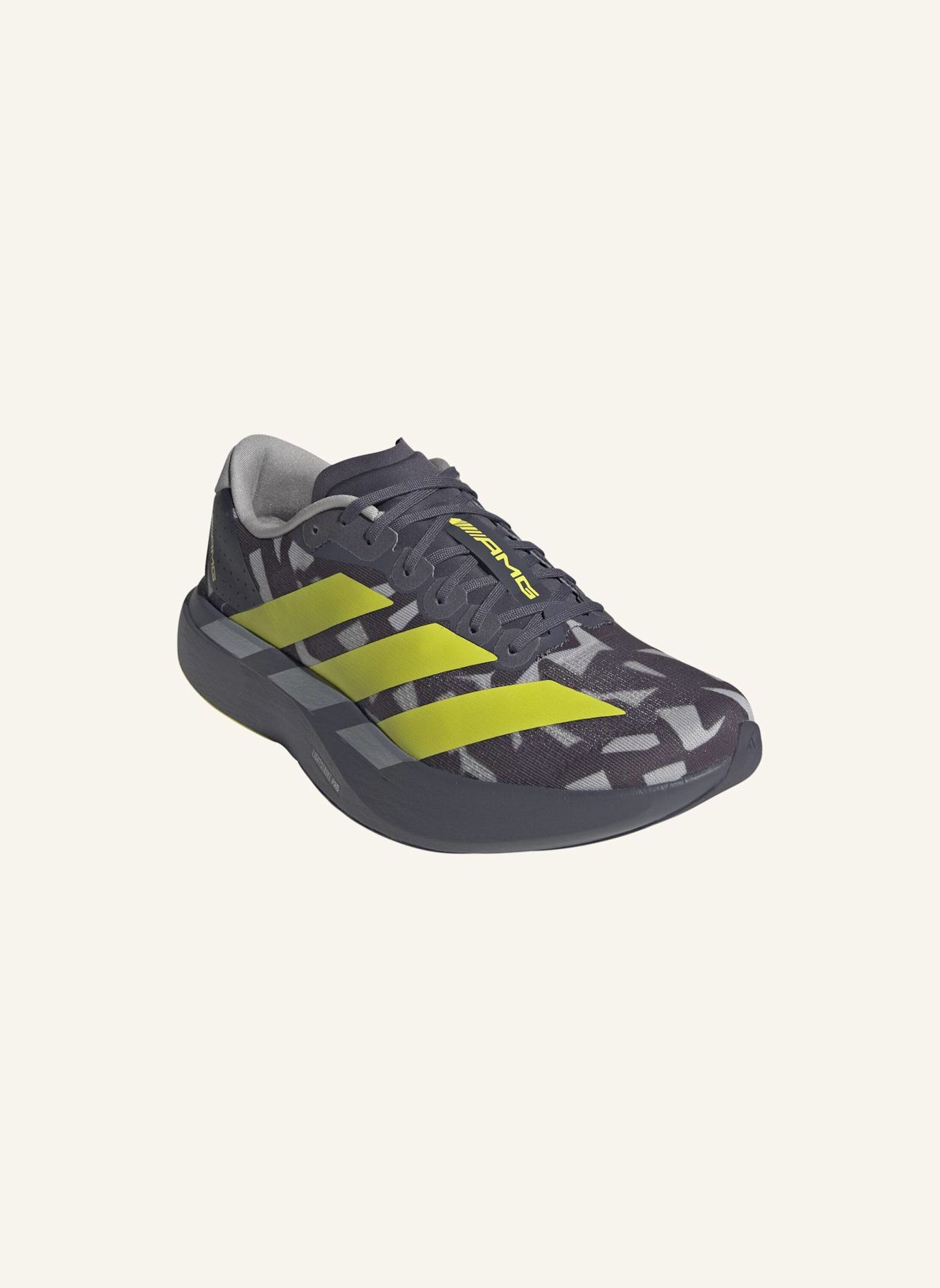 adidas ADIZERO EVO SL AMG SCHUH: GRAU/ GELB