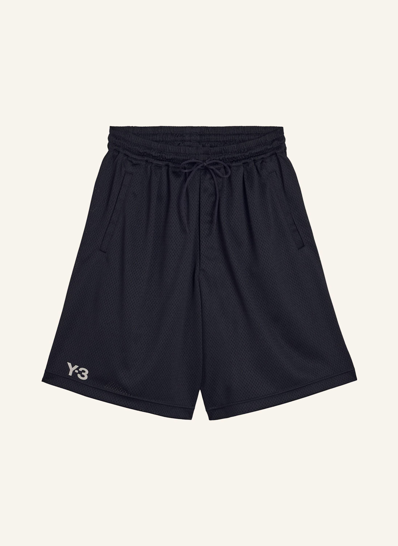 Y-3 Y-3 MESH SHORTS: SCHWARZ