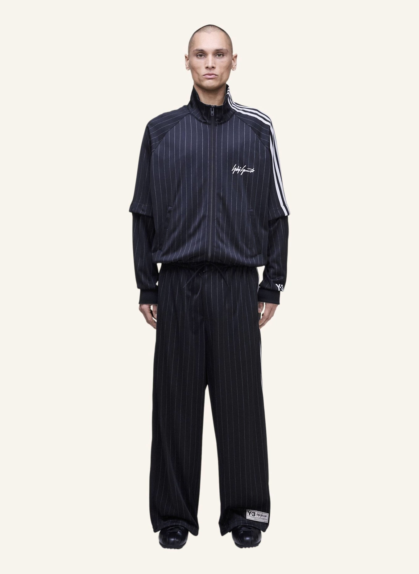 Y-3 Y-3 BASKETBALL-TRAININGSHOSE: SCHWARZ/ CREME