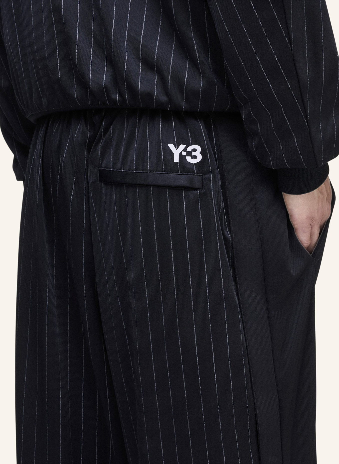 Y-3 Y-3 BASKETBALL-TRAININGSHOSE: SCHWARZ/ CREME