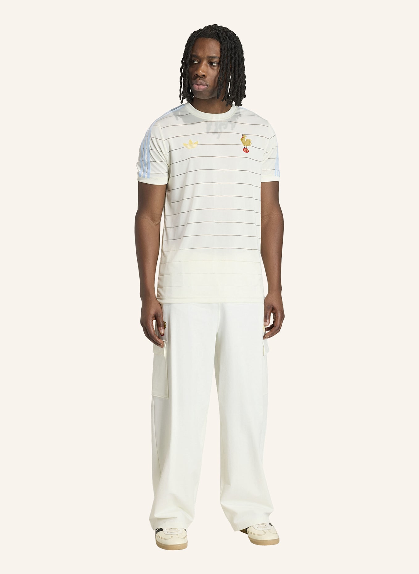 adidas FRANKREICH RUGBY 120 YEARS CRUNCH CARGOHOSE: WEISS