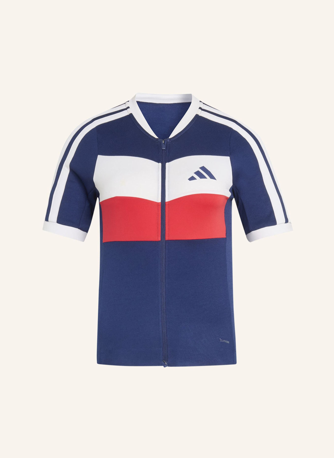 adidas TEMPO MERINO RADTRIKOT: BLAU