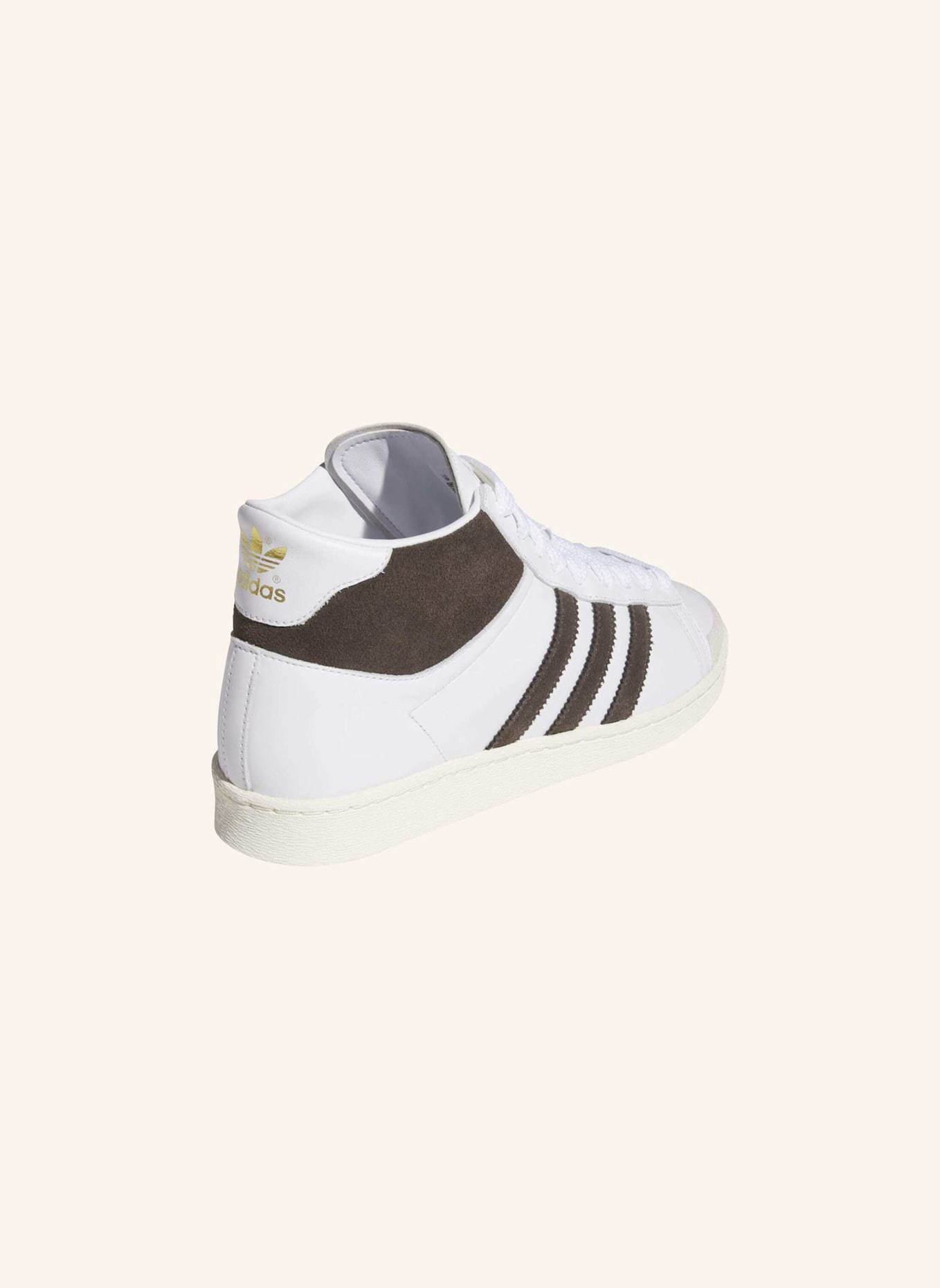 adidas Originals JABBAR HI SCHUH: WEISS/ BRAUN