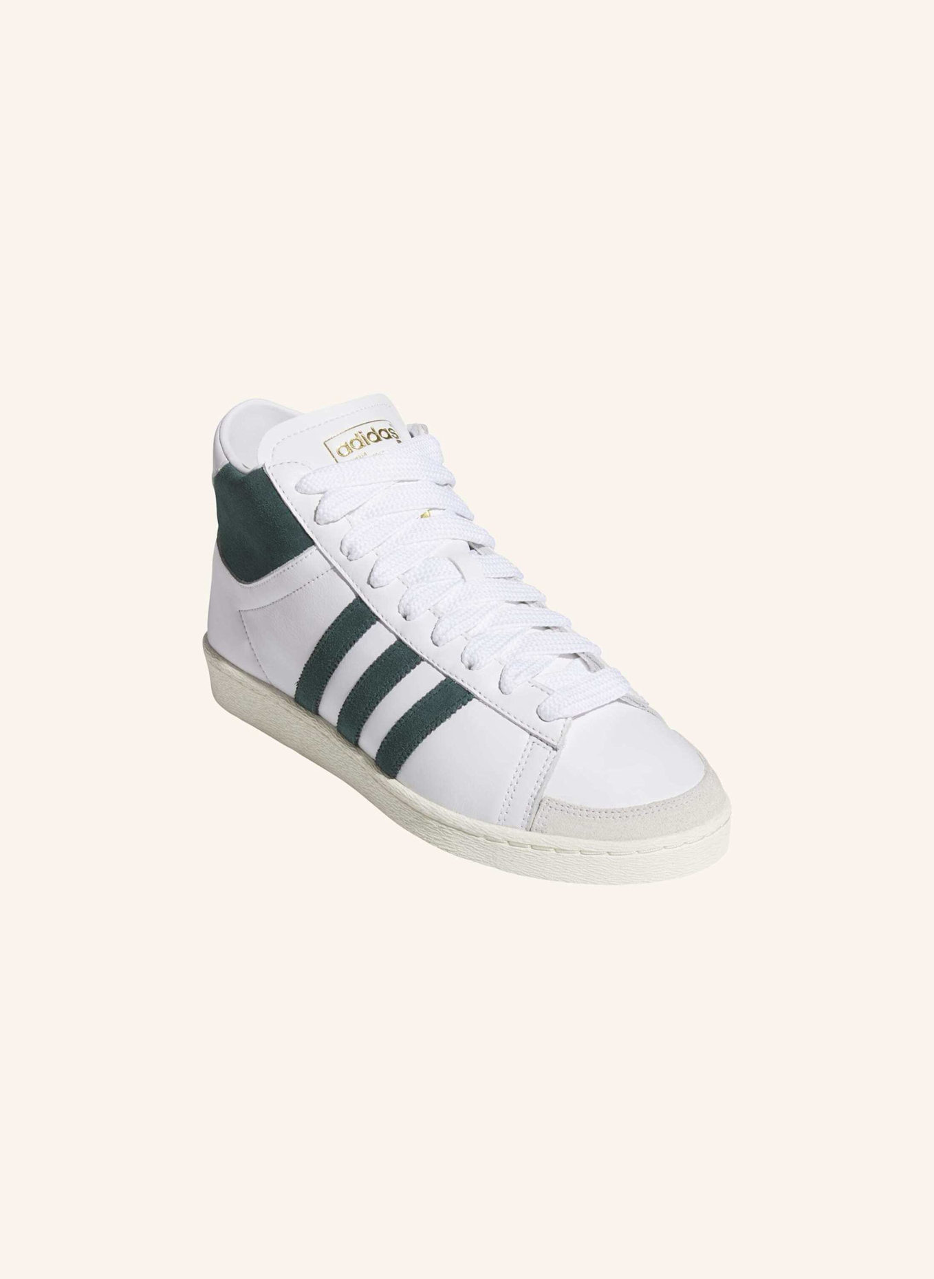 adidas Originals JABBAR HI SCHUH: WEISS/ GRÜN