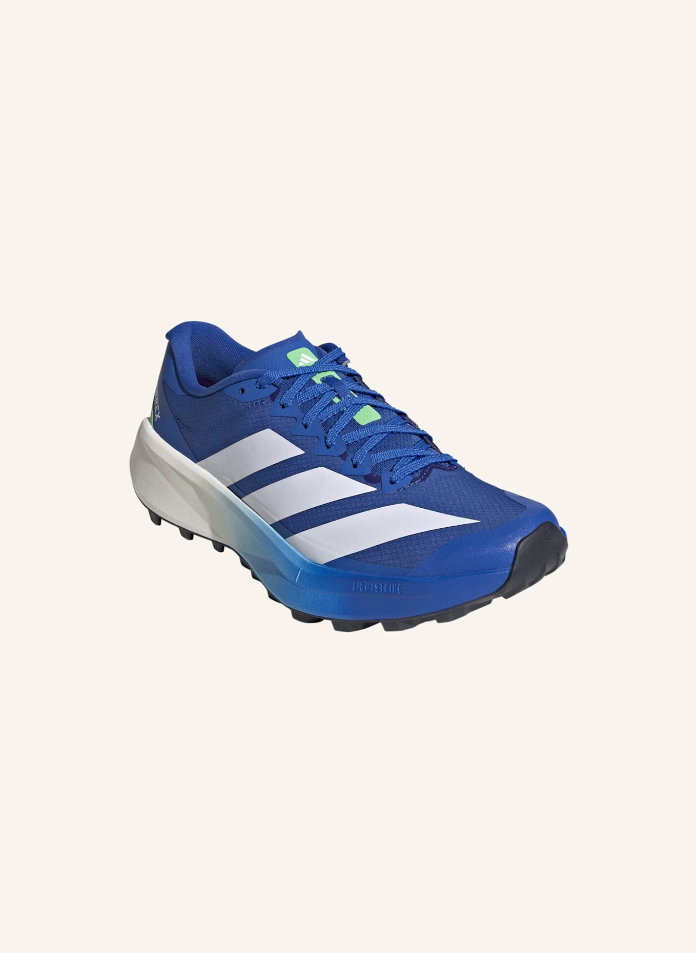 adidas TERREX TERREX AGRAVIC 4 TRAIL RUNNING SCHUH: BLAU/ WEISS/ GRÜN