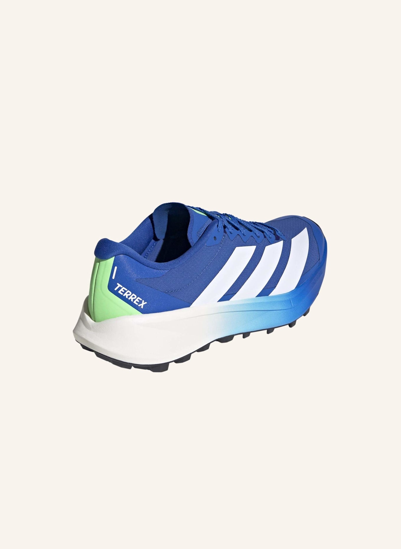 adidas TERREX TERREX AGRAVIC 4 TRAIL RUNNING SCHUH: BLAU/ WEISS/ GRÜN