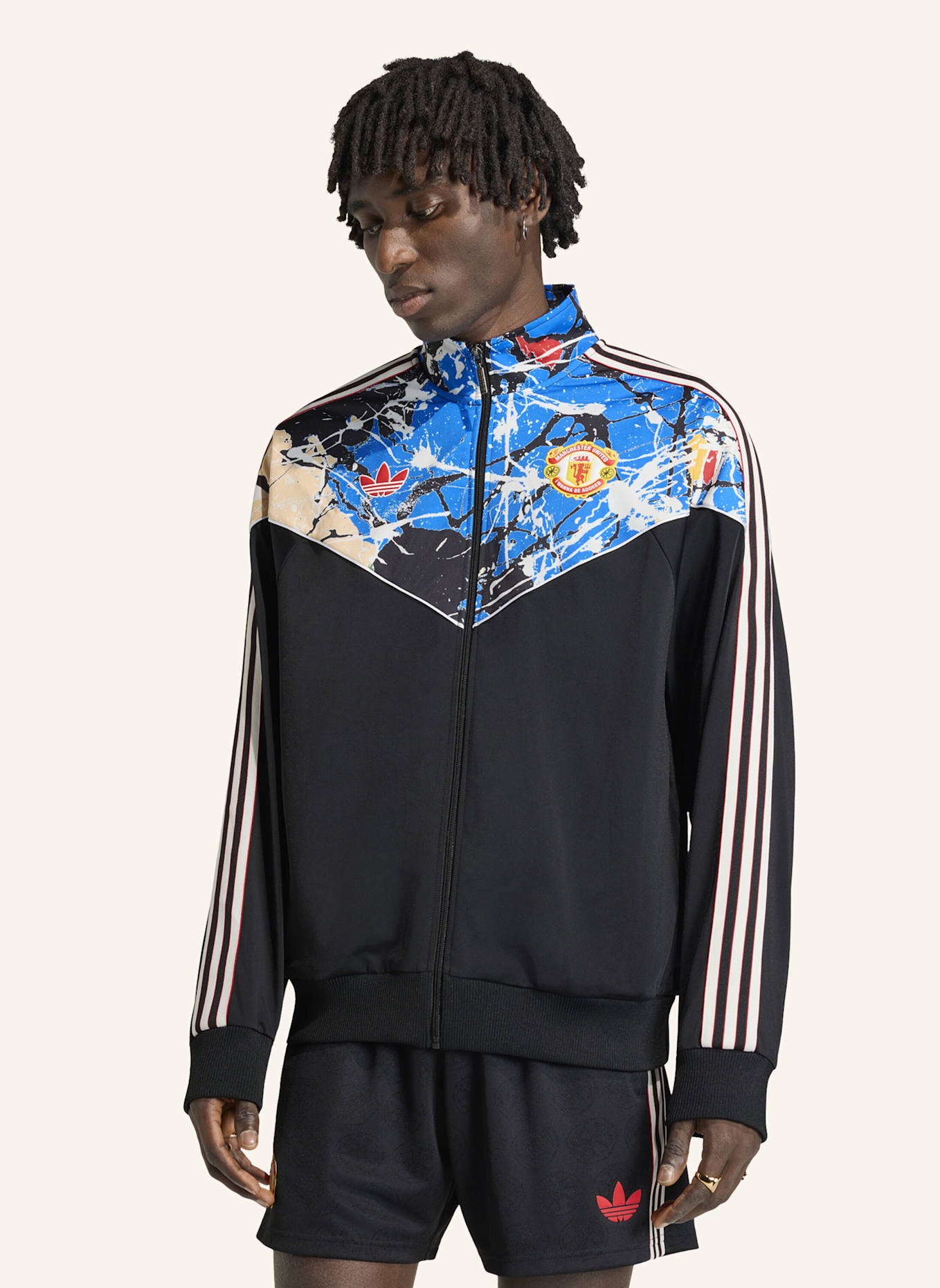 adidas MANCHESTER UNITED STONE ROSES ORIGINALS JACKE: SCHWARZ