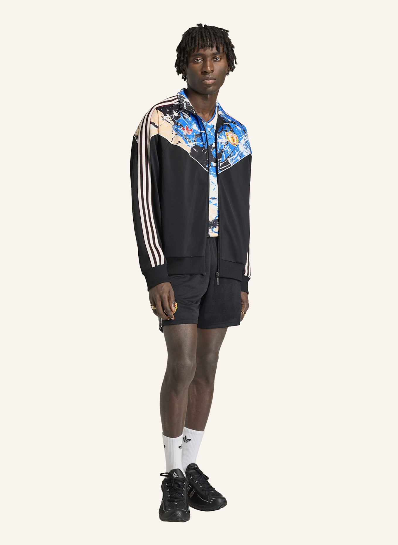 adidas MANCHESTER UNITED STONE ROSES ORIGINALS JACKE: SCHWARZ