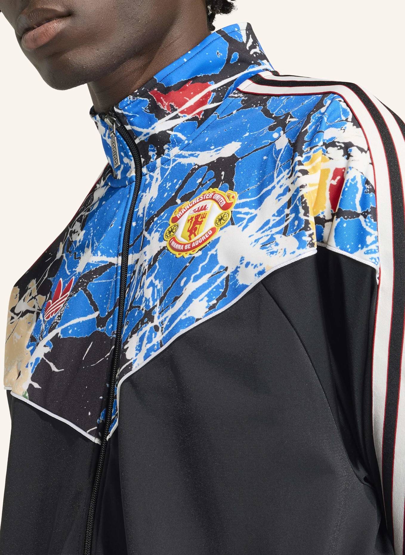 adidas MANCHESTER UNITED STONE ROSES ORIGINALS JACKE: SCHWARZ