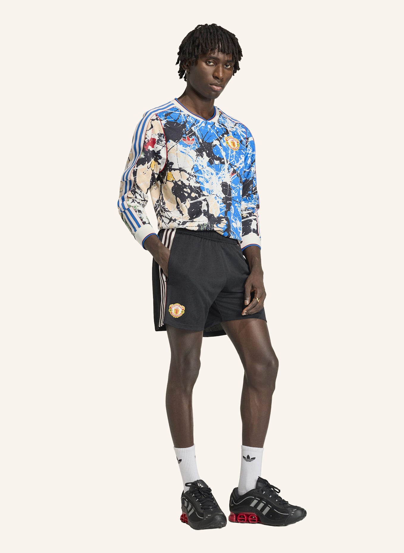 adidas MANCHESTER UNITED STONE ROSES LANGARMTRIKOT: NEONLILA/ NEONROT/ NEONROSA/ NEONORANGE/ NEONBLAU/ NEONGRÜN/ NEONPINK/ NEONTÜRKIS/ NEONGELB