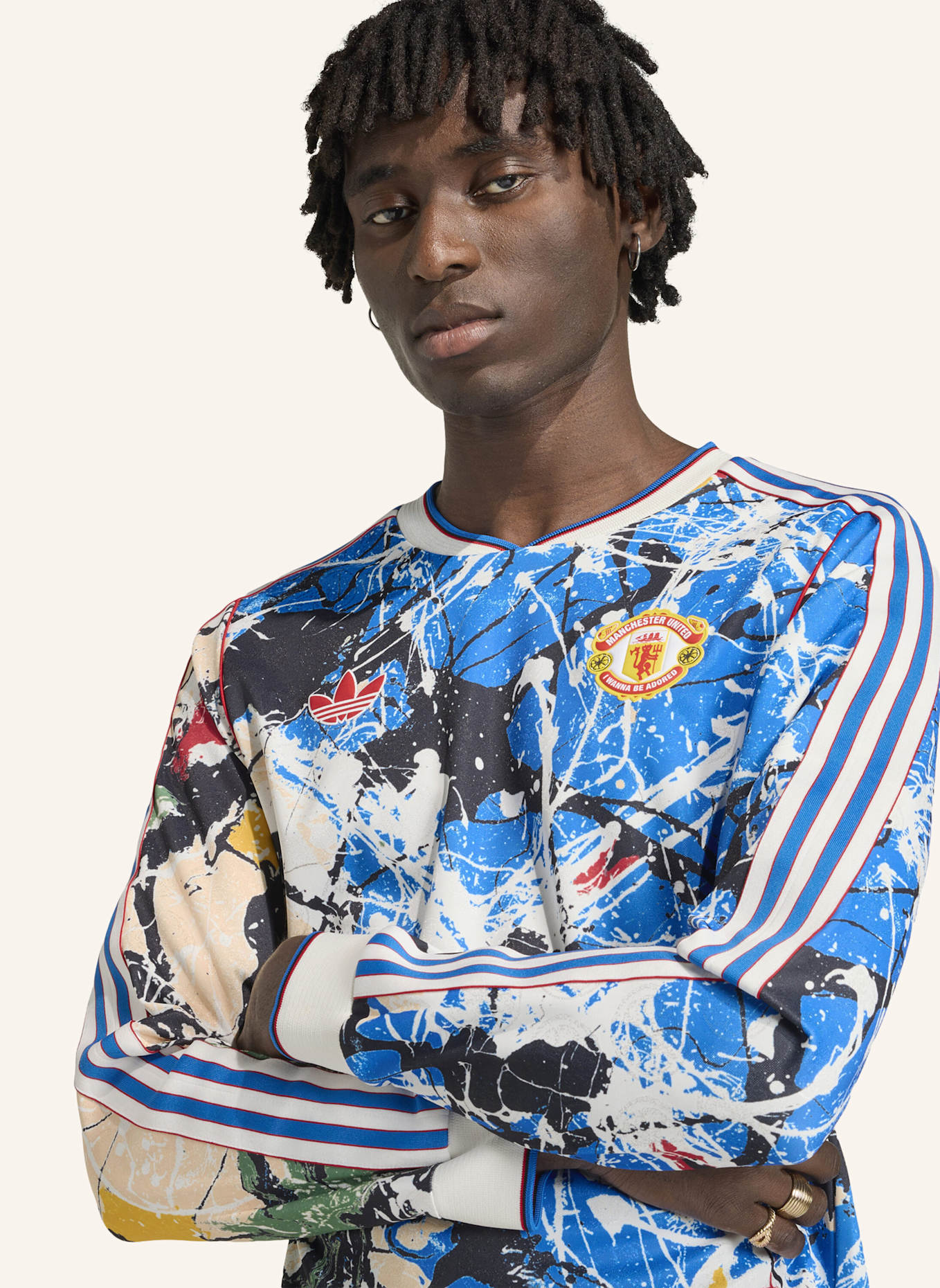 adidas MANCHESTER UNITED STONE ROSES LANGARMTRIKOT: NEONLILA/ NEONROT/ NEONROSA/ NEONORANGE/ NEONBLAU/ NEONGRÜN/ NEONPINK/ NEONTÜRKIS/ NEONGELB