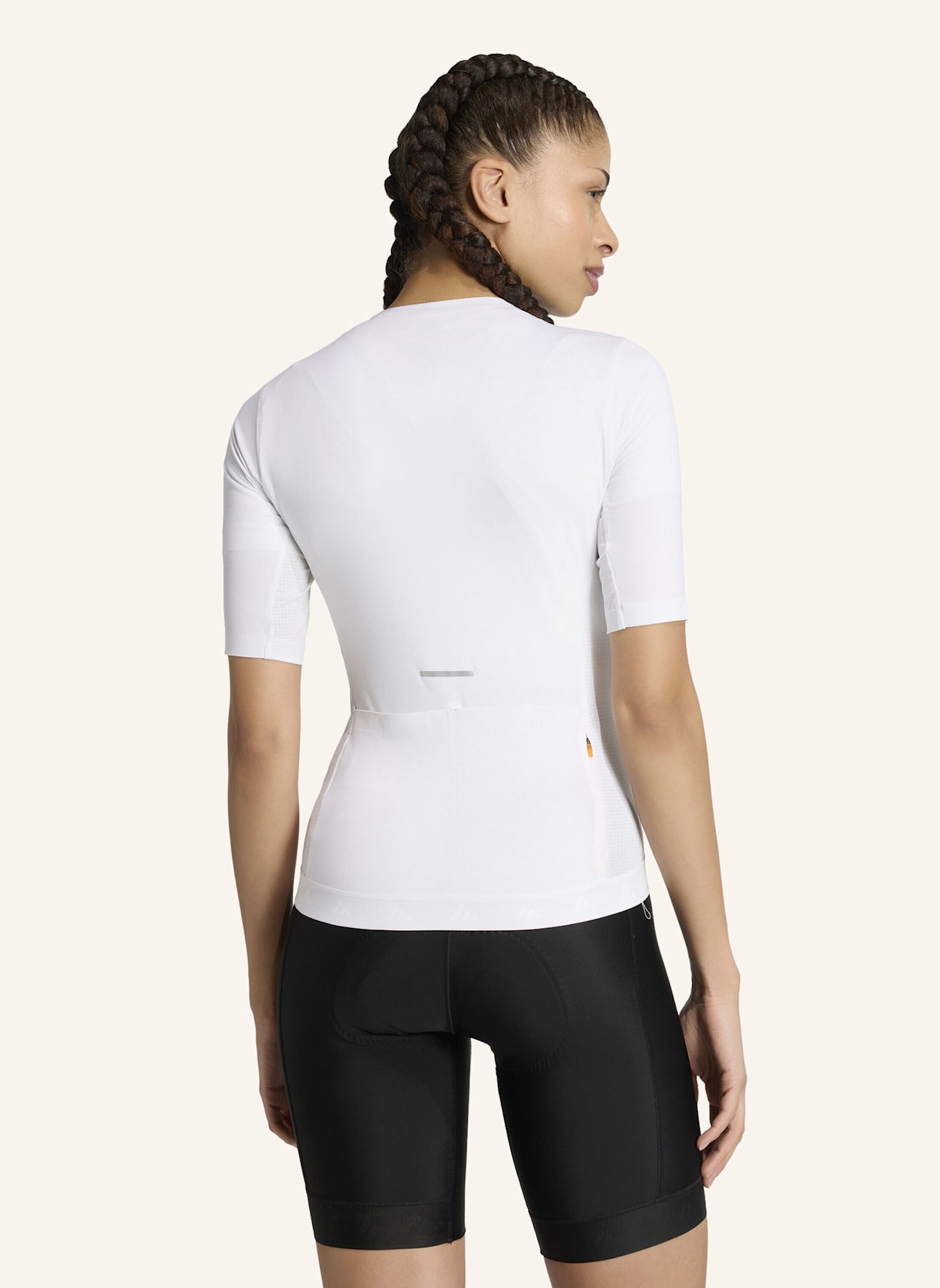 adidas TEMPO RADTRIKOT: WEISS