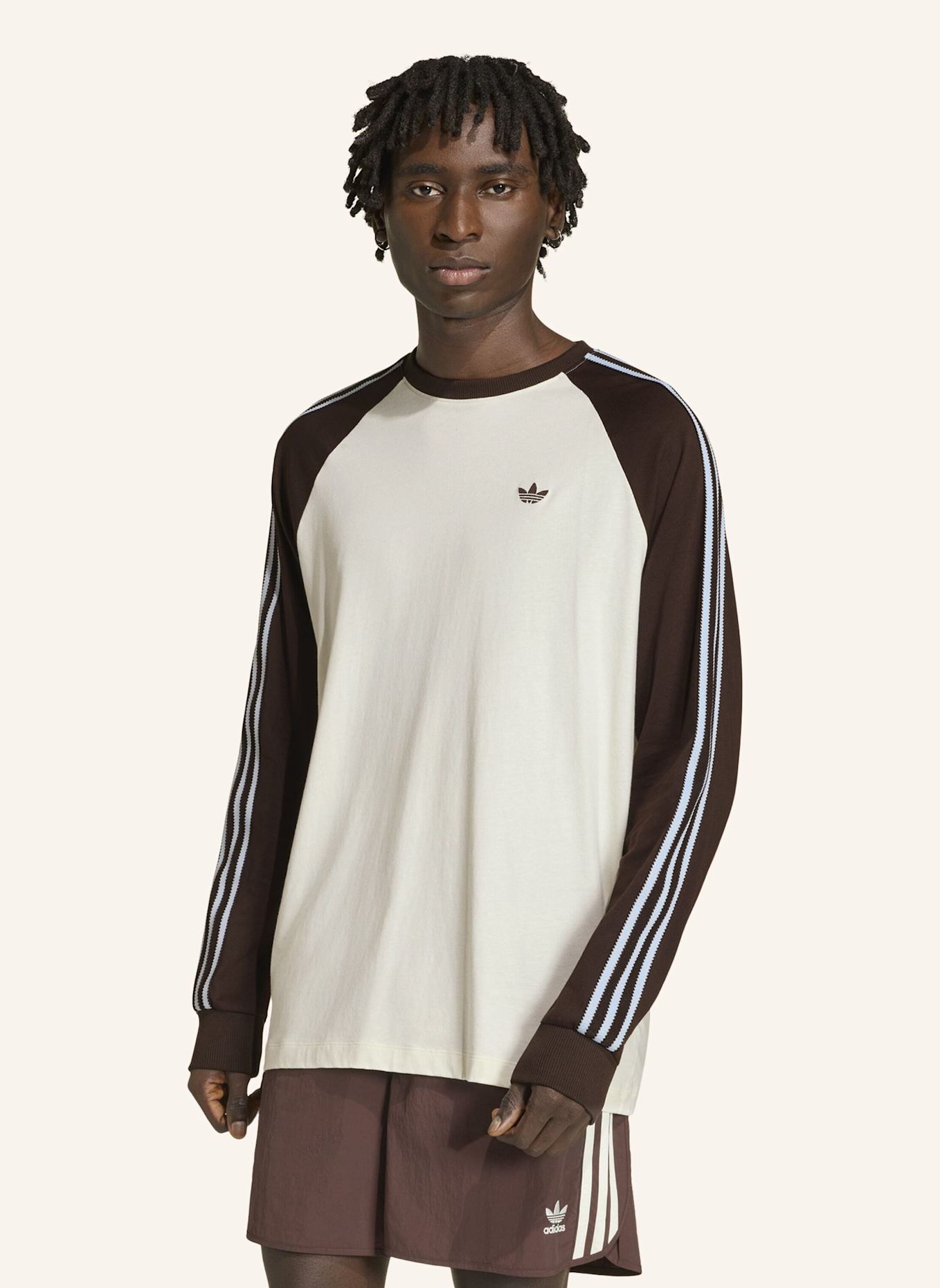 adidas Originals Longsleeve BRITCORE LONG SLEEVE CALI: WEISS/ BRAUN