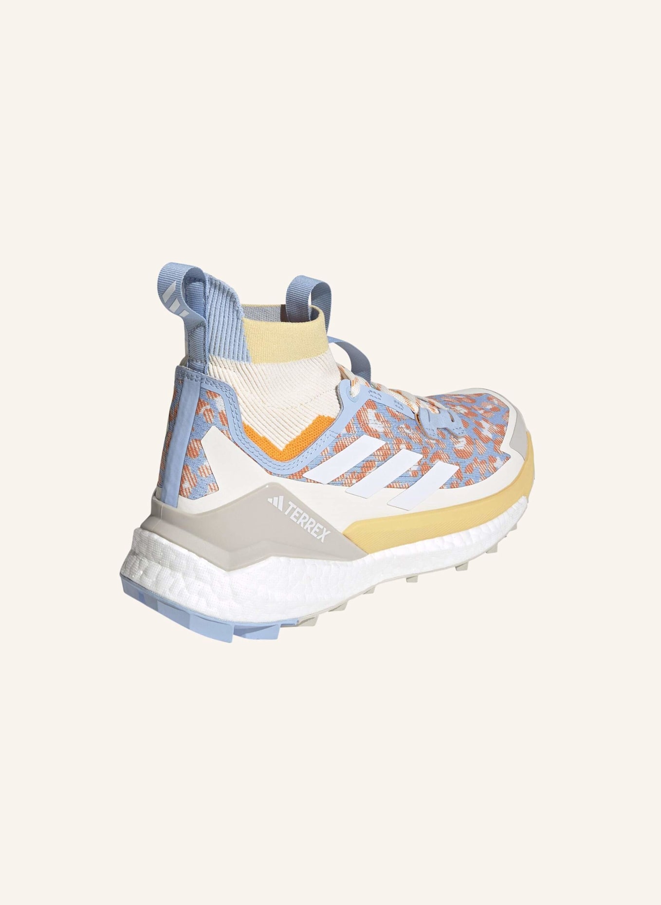 adidas TERREX TERREX FREE HIKER 2.0 WANDERSCHUH: BLAU/ WEISS/ ORANGE