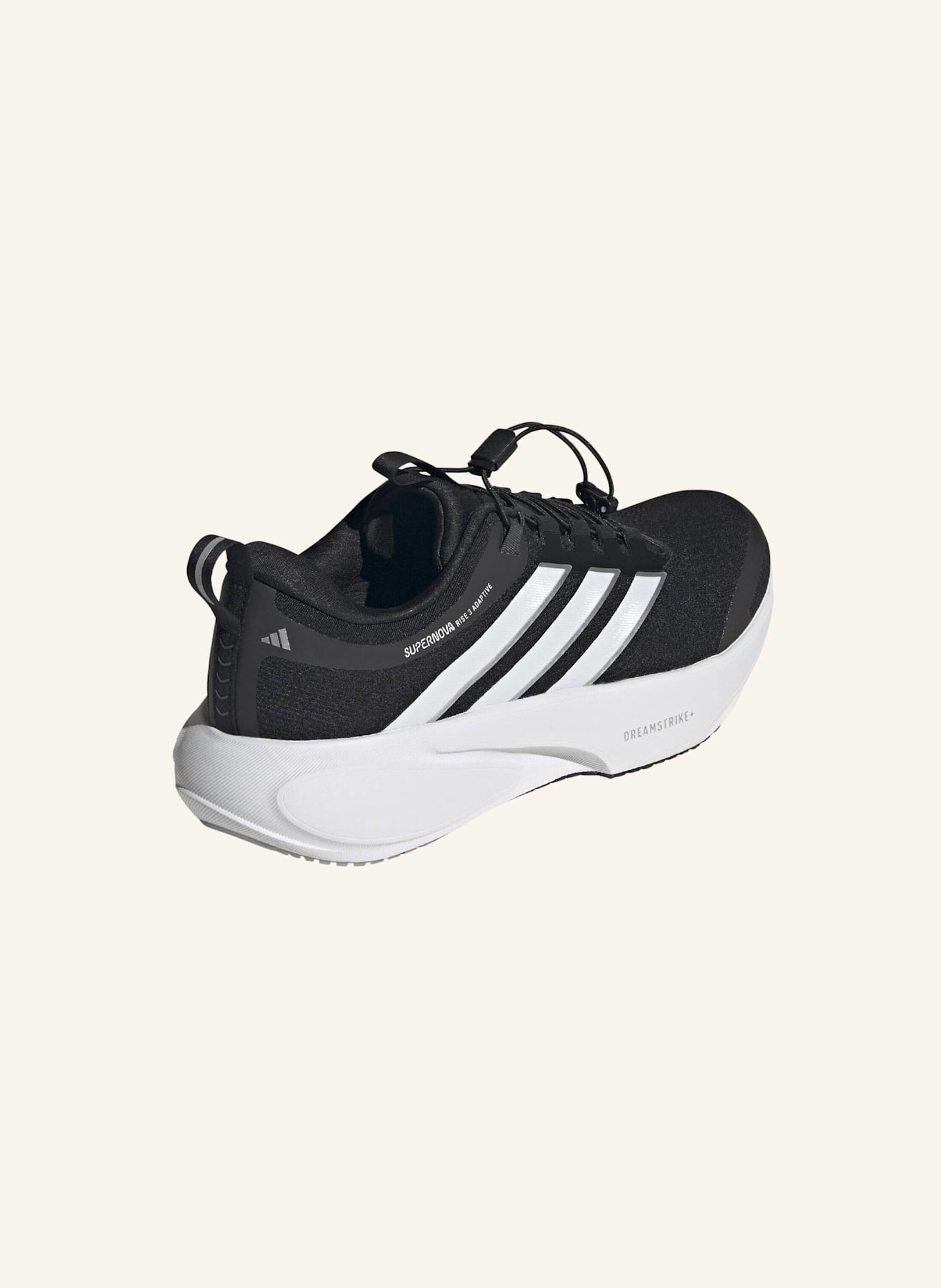 adidas SUPERNOVA RISE 3 ADAPTIVE LAUFSCHUH: SCHWARZ/ WEISS/ GRAU