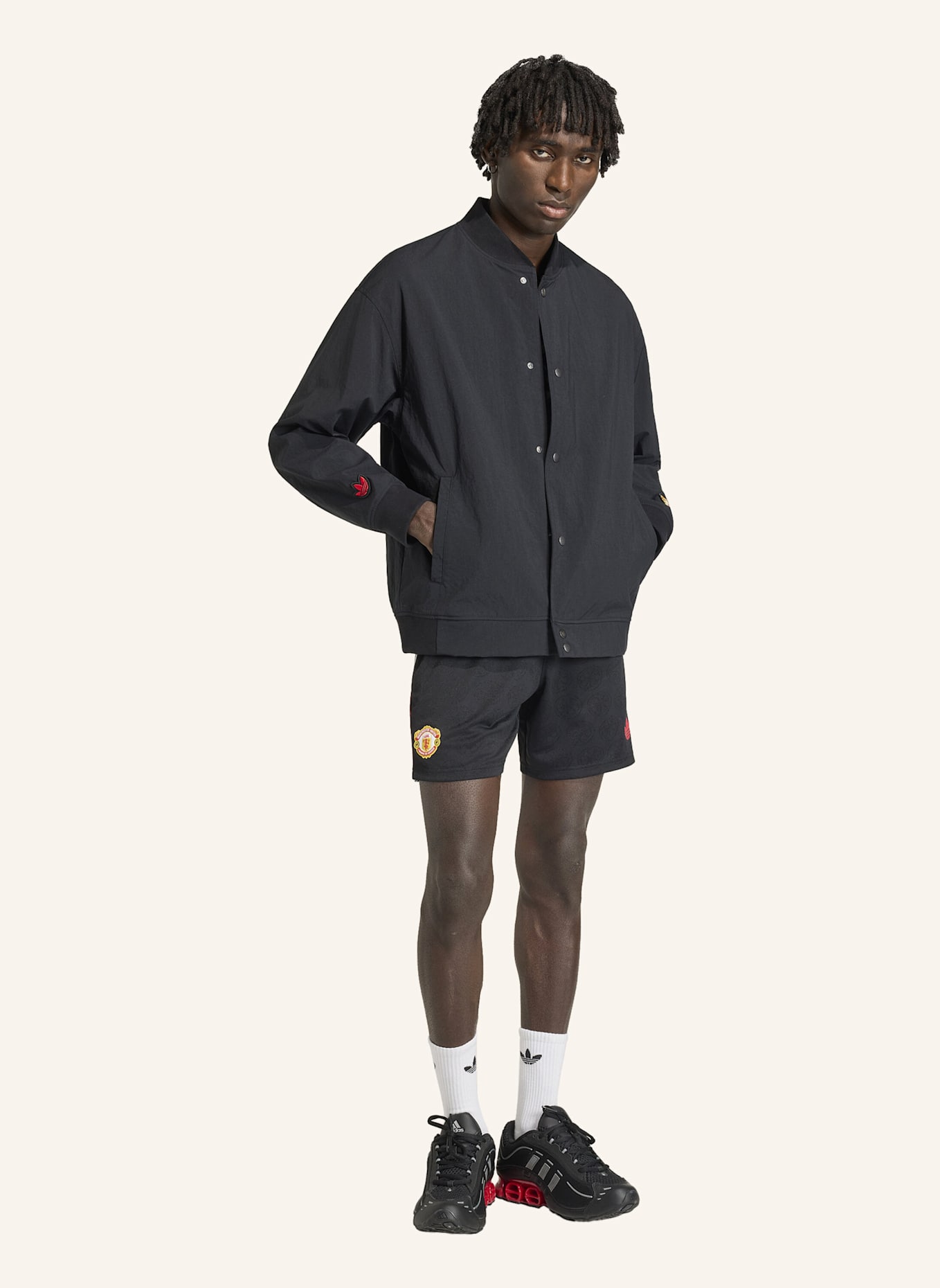 adidas MANCHESTER UNITED STONE ROSES JACKE: SCHWARZ