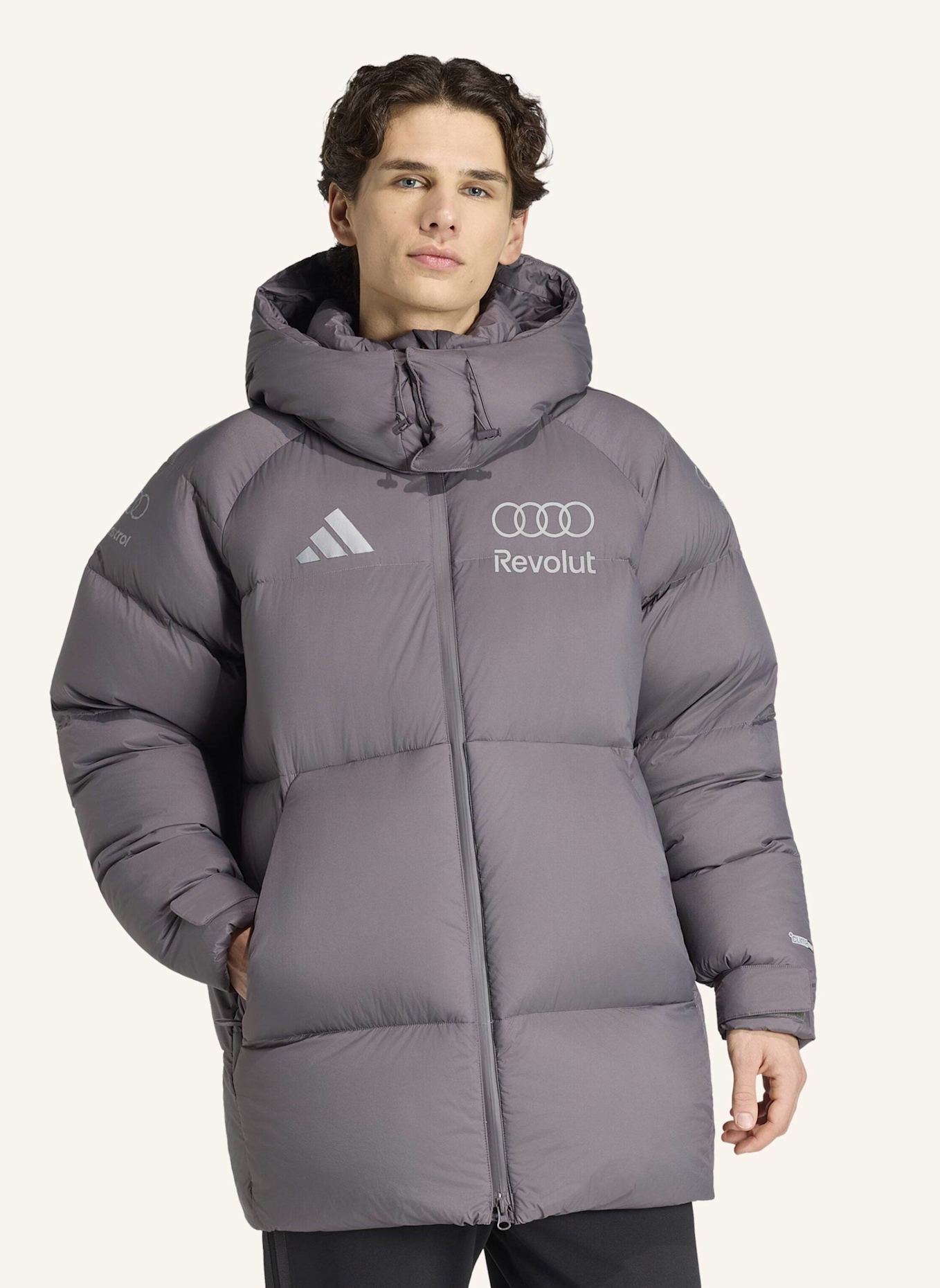 adidas AUDI REVOLUT F1 TEAM ENGINEERS & MARKETING WINTERJACKE: GRAU