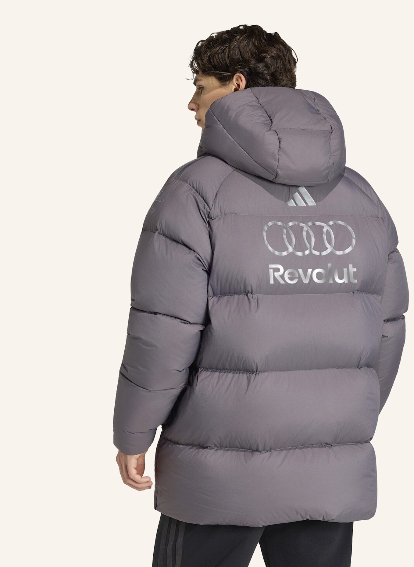 adidas AUDI REVOLUT F1 TEAM ENGINEERS & MARKETING WINTERJACKE: GRAU