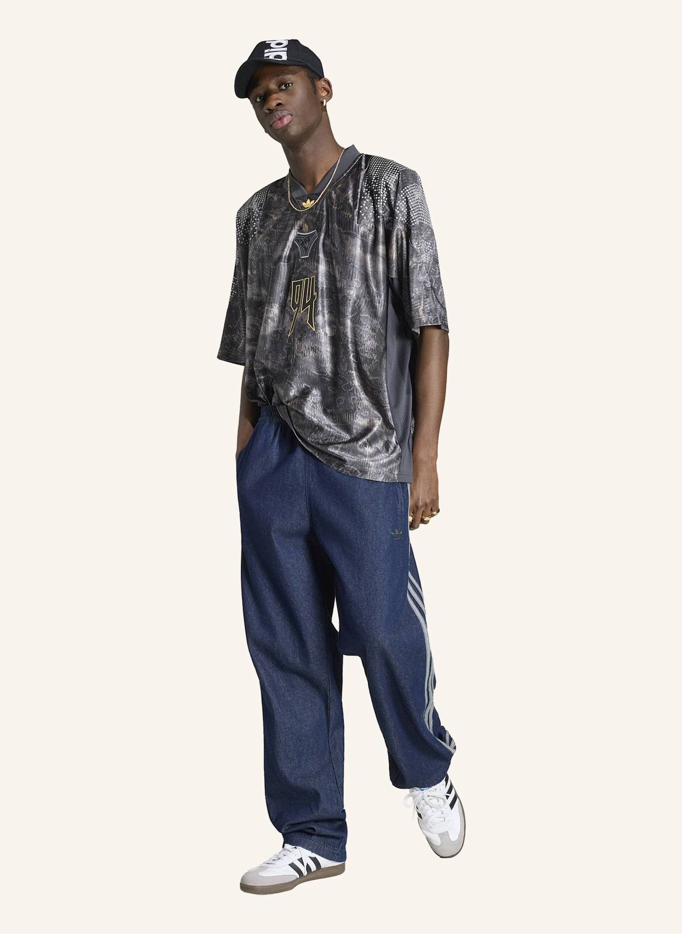 adidas Originals ADILENIUM SAISON 5 EQT JERSEY: GRAU/ BEIGE