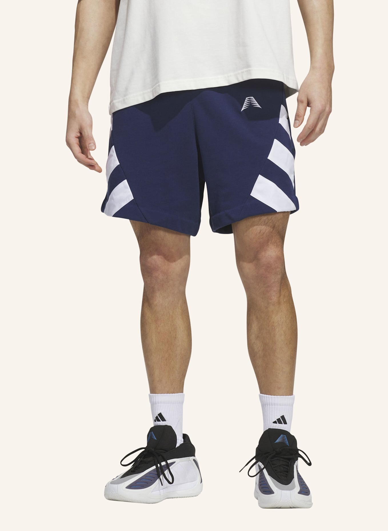adidas ANTHONY EDWARDS FOUNDATION SHORTS: BLAU