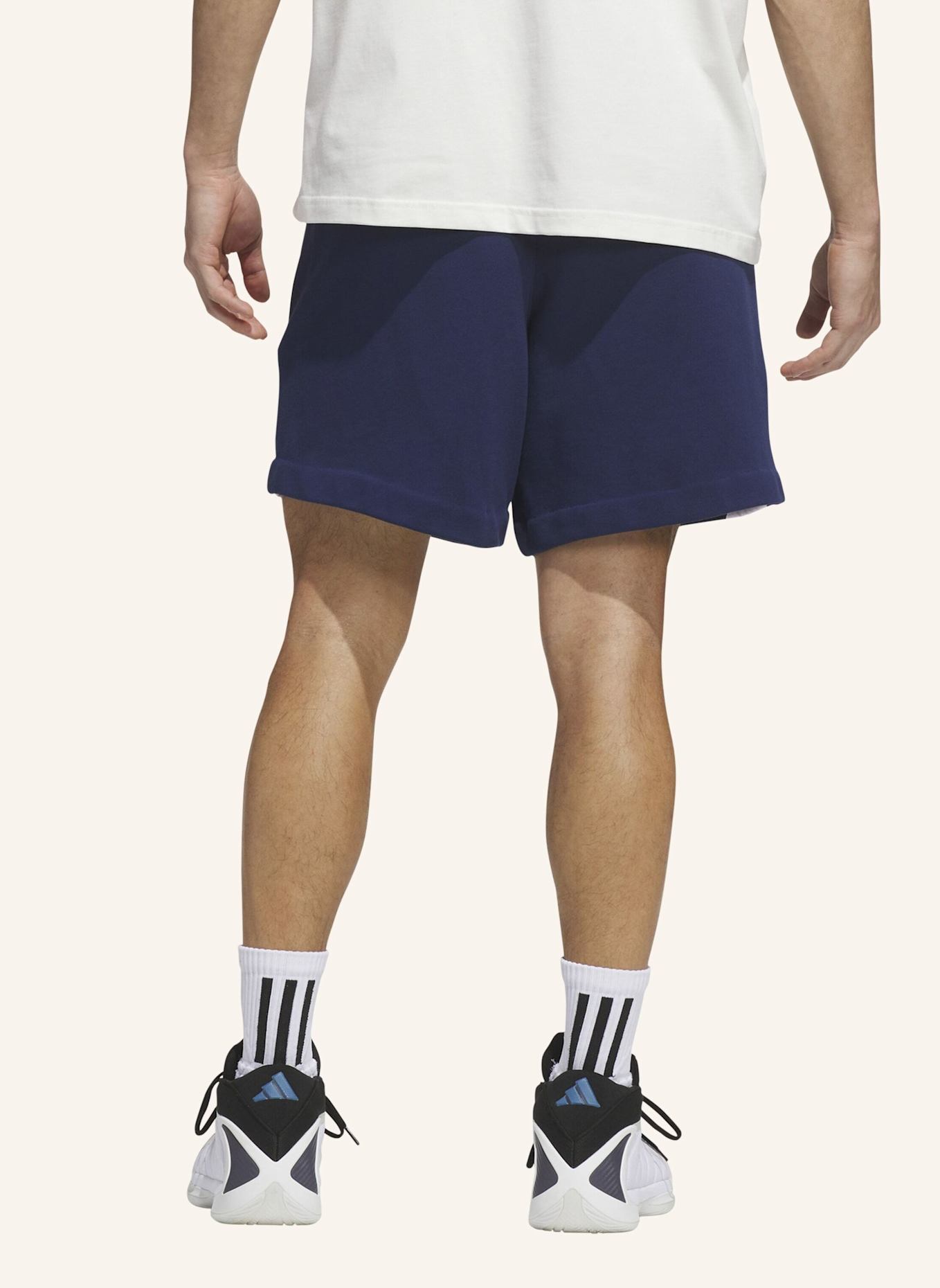 adidas ANTHONY EDWARDS FOUNDATION SHORTS: BLAU