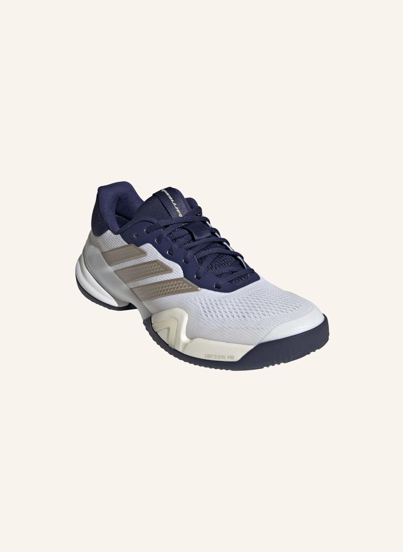 adidas Tennisschuhe BARRICADE 14 CLAY: WEISS/ GRAU/ DUNKELBLAU