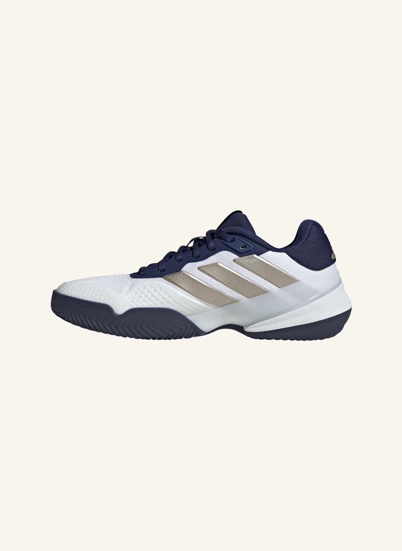 adidas Tennisschuhe BARRICADE 14 CLAY: WEISS/ GRAU/ DUNKELBLAU