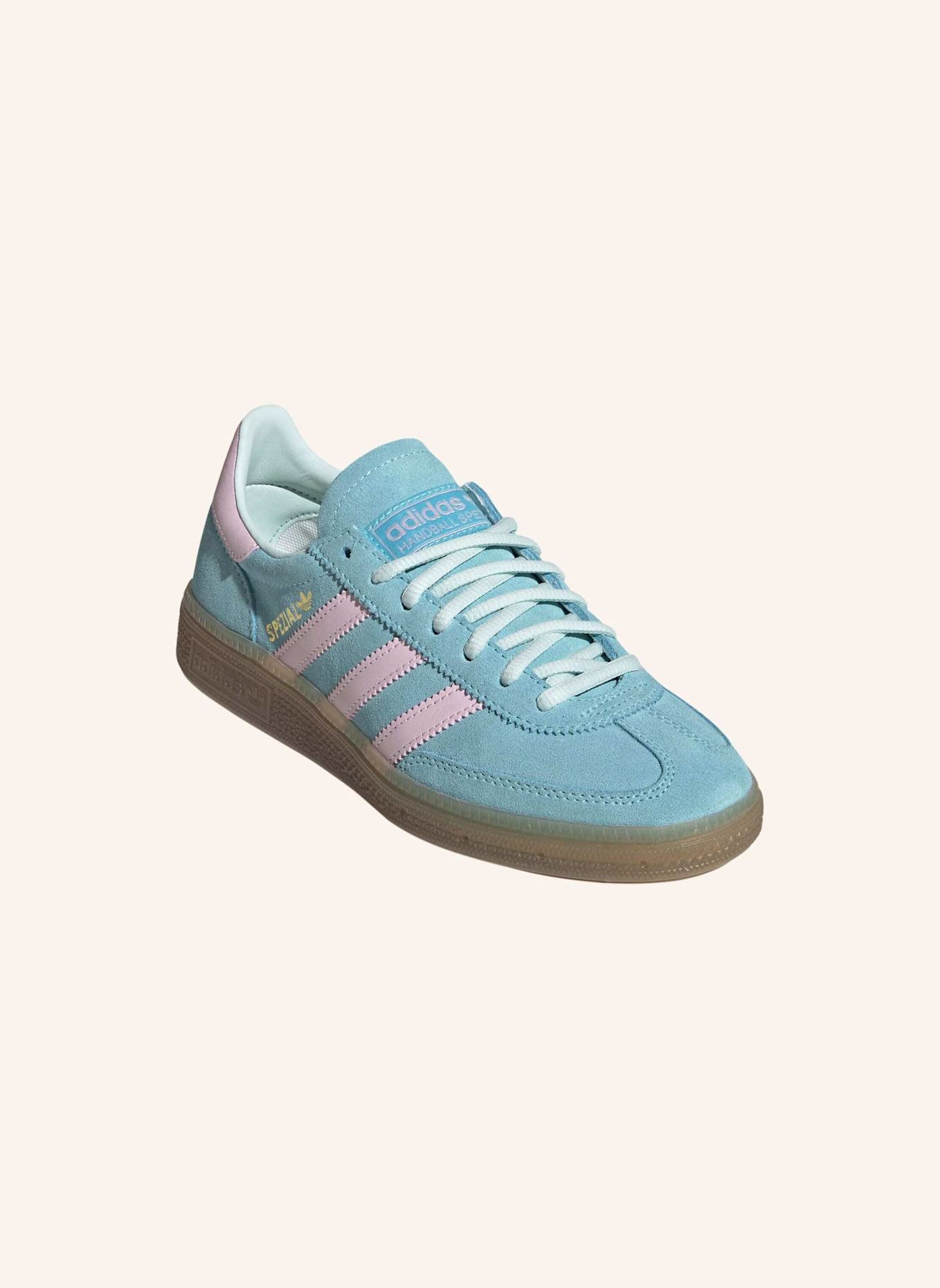 adidas Originals HANDBALL SPEZIAL SCHUH: GRÜN/ ROSA/ BEIGE