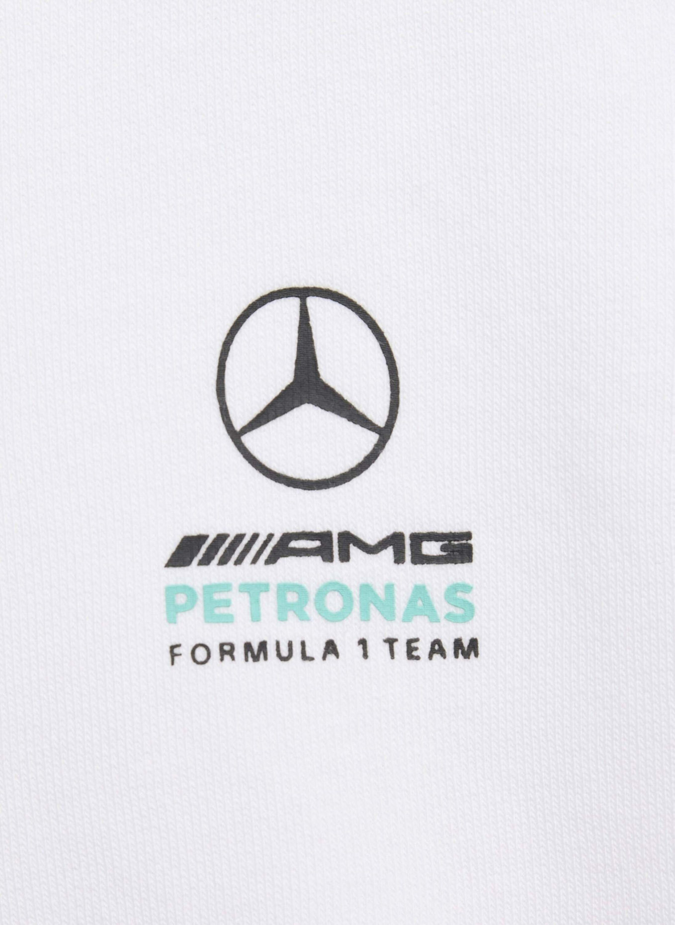 adidas MERCEDES-AMG PETRONAS FORMULA 1 TEAM DNA KIDS JOGGINGANZUG, LANGÄRMLIG: WEISS/ GRÜN