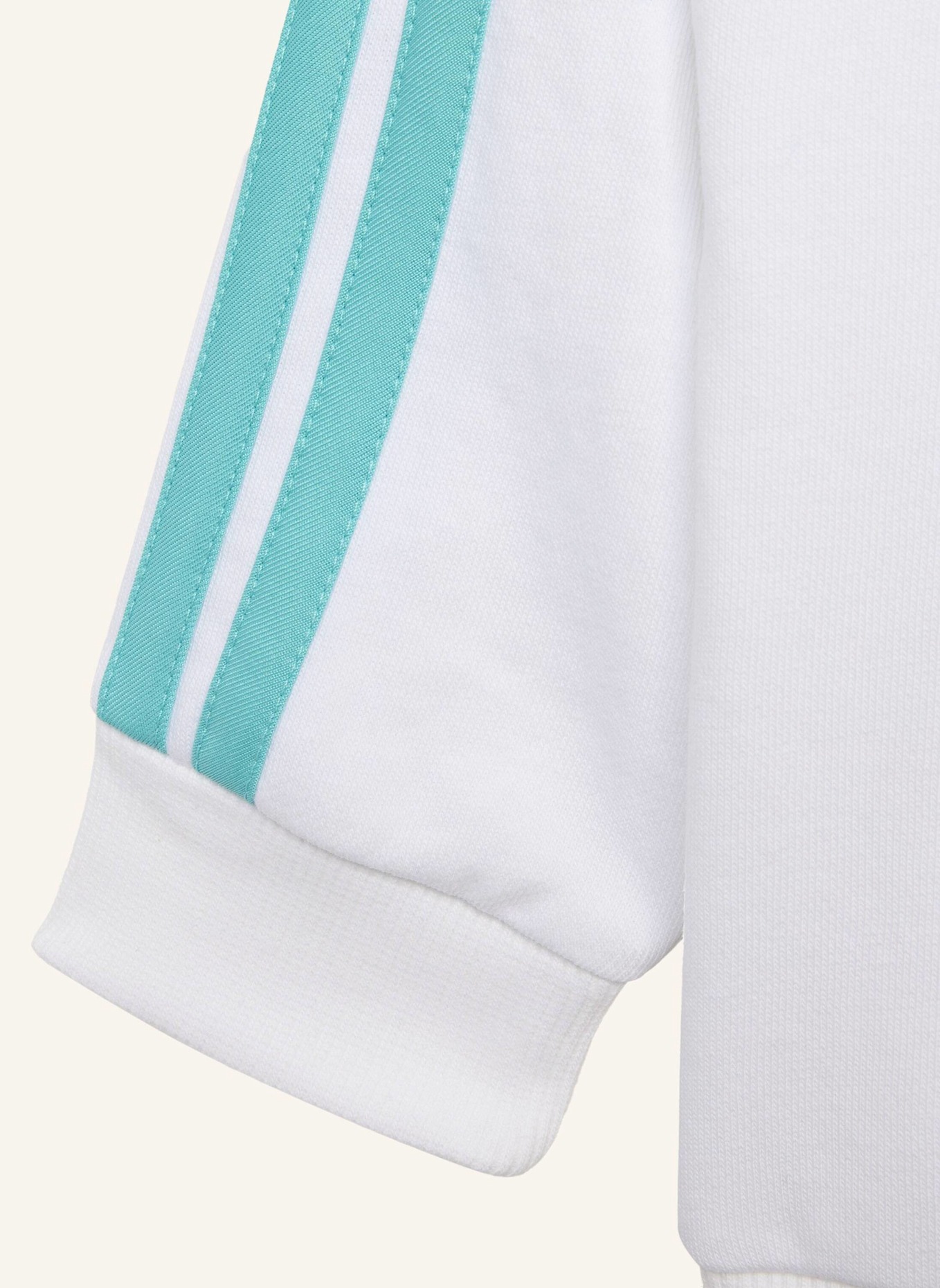 adidas MERCEDES-AMG PETRONAS FORMULA 1 TEAM DNA KIDS JOGGINGANZUG, LANGÄRMLIG: WEISS/ GRÜN