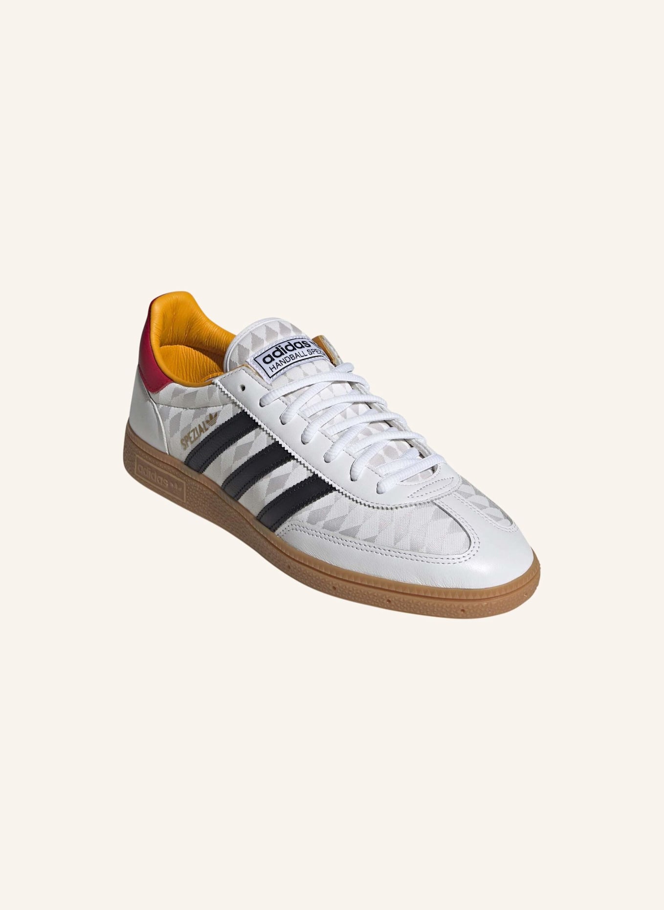 adidas Originals HANDBALL SPEZIAL SCHUH: WEISS/ SCHWARZ/ ROT