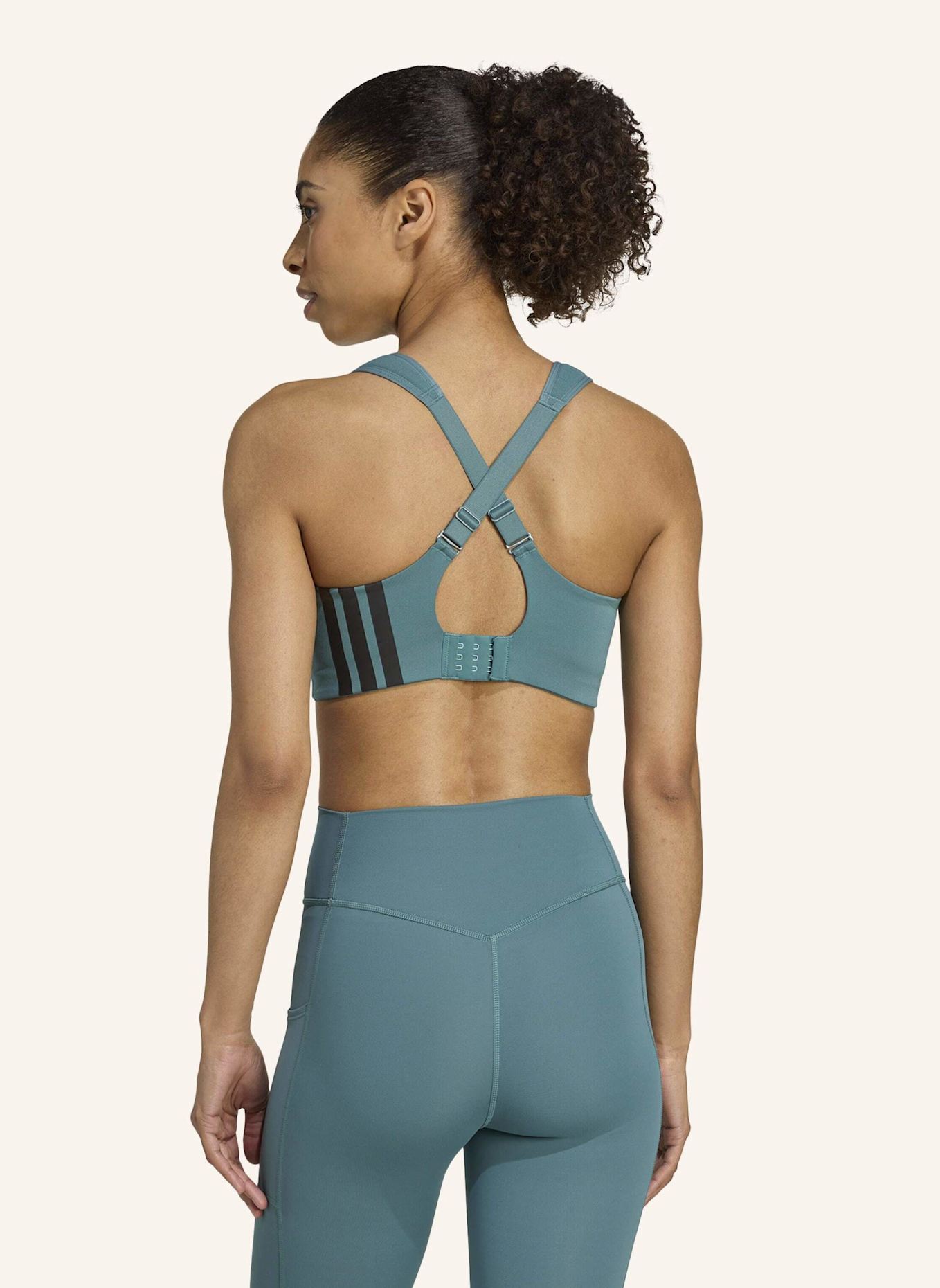 adidas Sport-BH TLRD IMPACT TRAINING mit Mesh: TÜRKIS