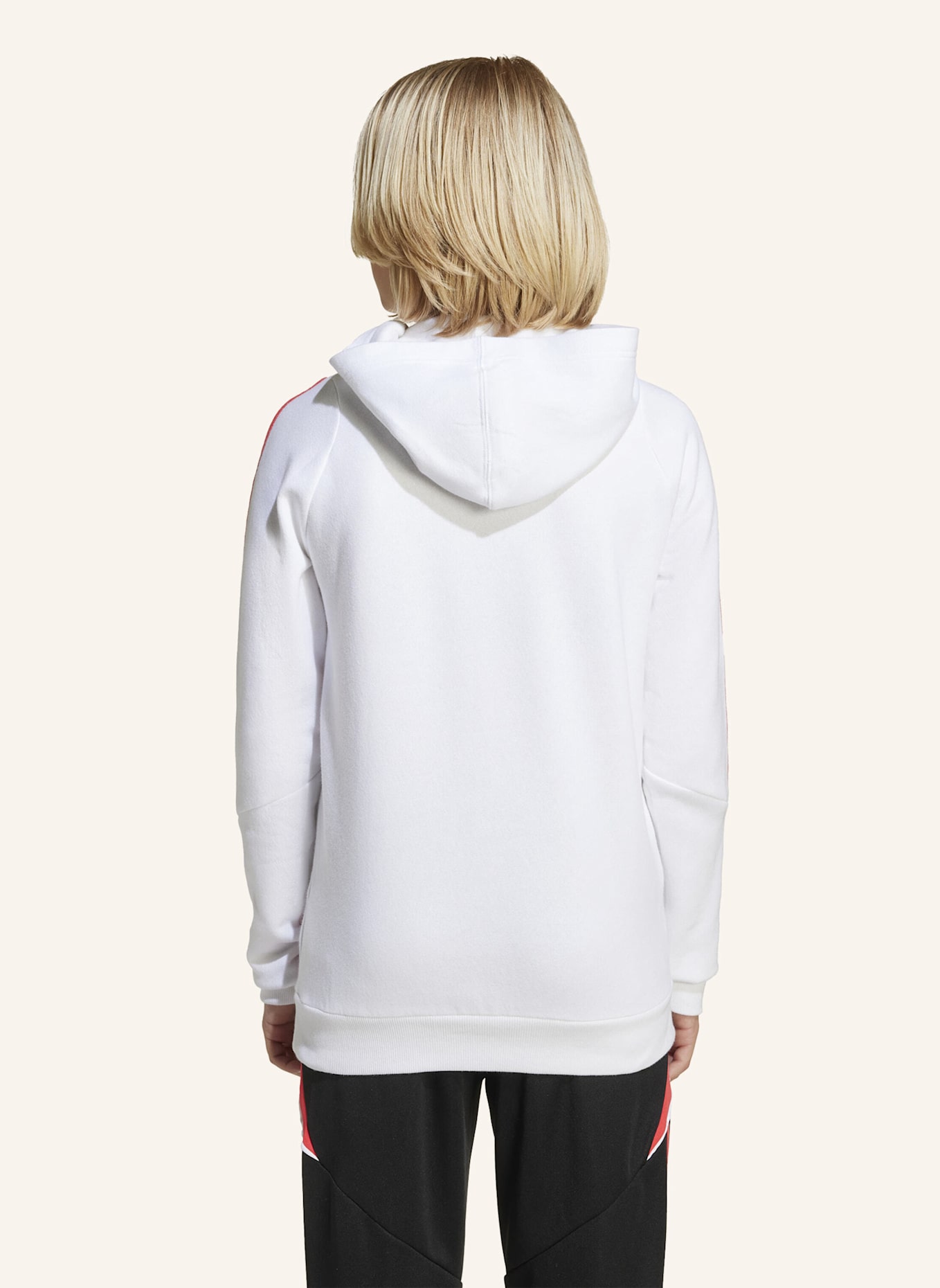 adidas MESSI KIDS HOODIE: WEISS