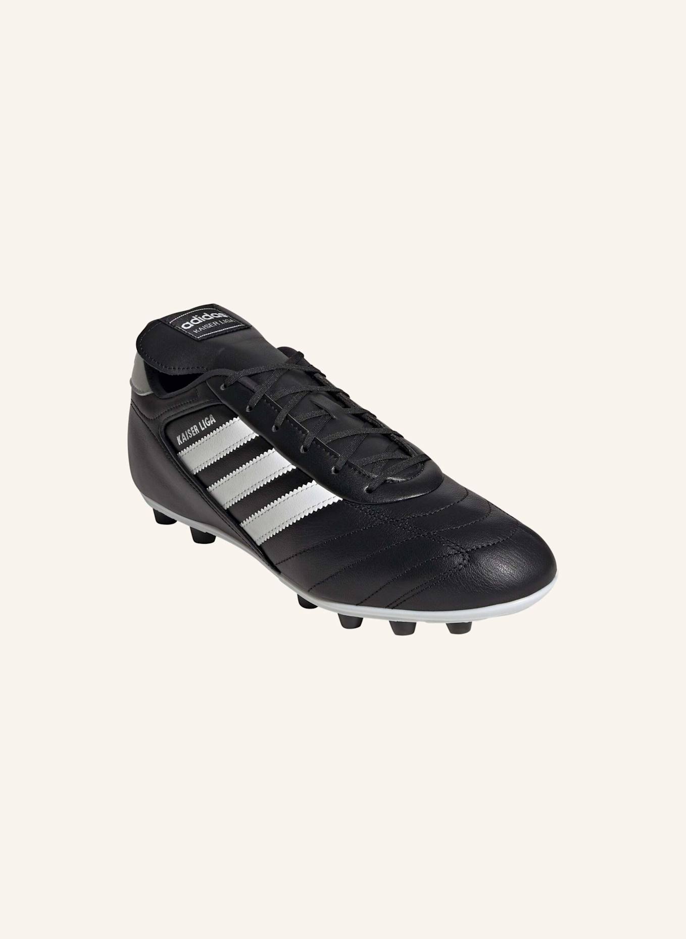 adidas KAISER LIGA 2 FIRM GROUND FUSSBALLSCHUH: SCHWARZ/ WEISS