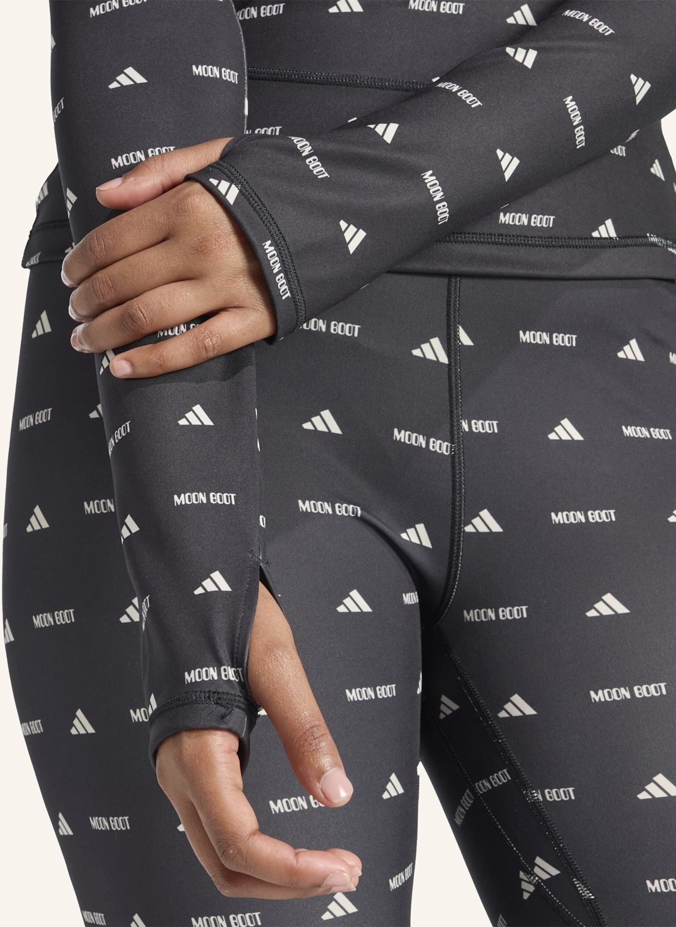 adidas ADIDAS X MOON BOOT LANGÄRMLIGES SHIRT, ENG ANLIEGEND: SCHWARZ/ GRAU